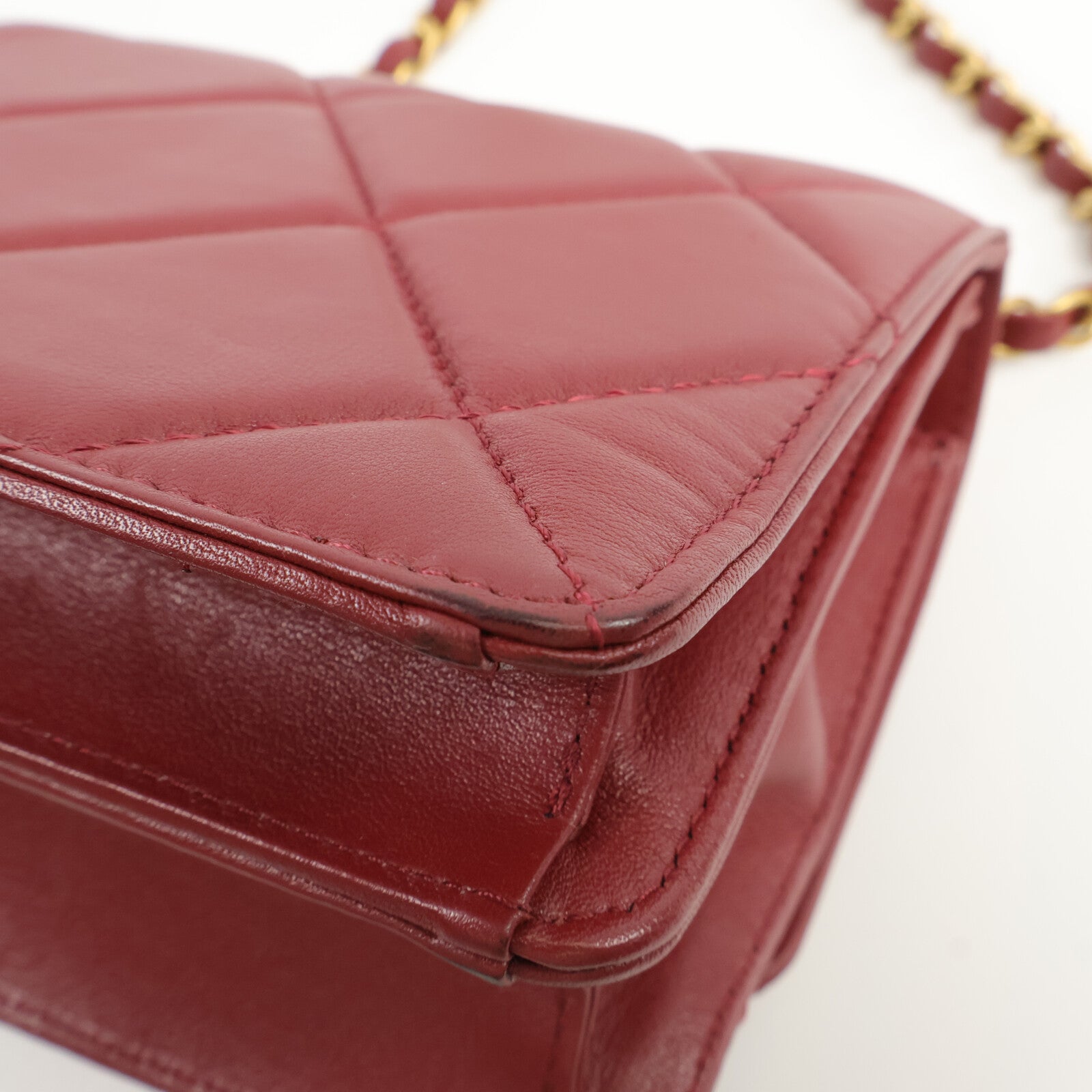 CHANEL 羊皮皮革Chain Shoulder Bag鏈帶肩背袋