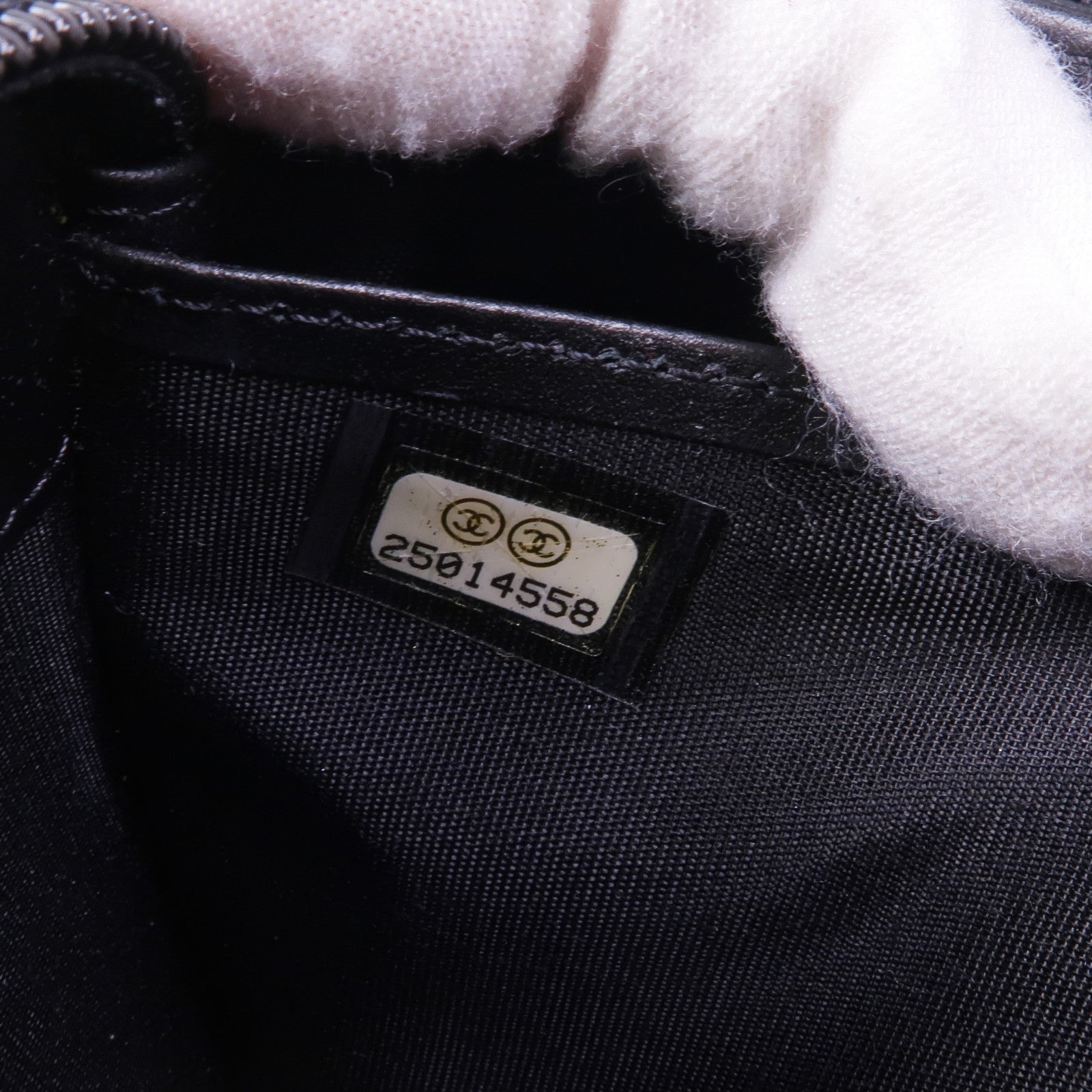 CHANEL 牛皮皮革Boy Long Wallet銀扣長錢包