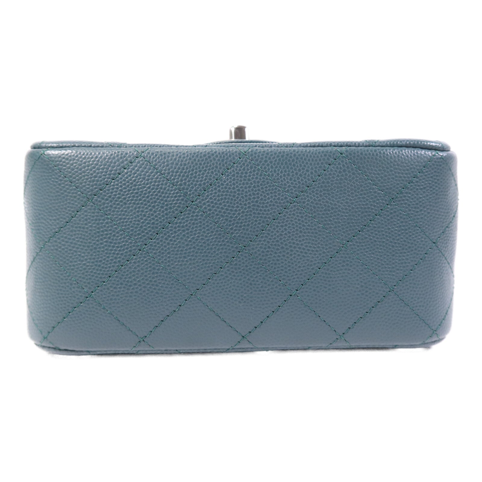 CHANEL 牛皮皮革Mini Classic 17銀扣鏈帶肩背袋