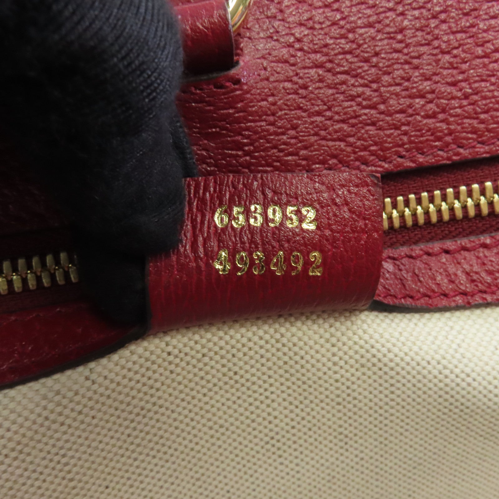 GUCCI 【激減優惠】塗層帆布Gucci X Doramon Tote Bag金扣手挽肩背兩用袋米色/紅色