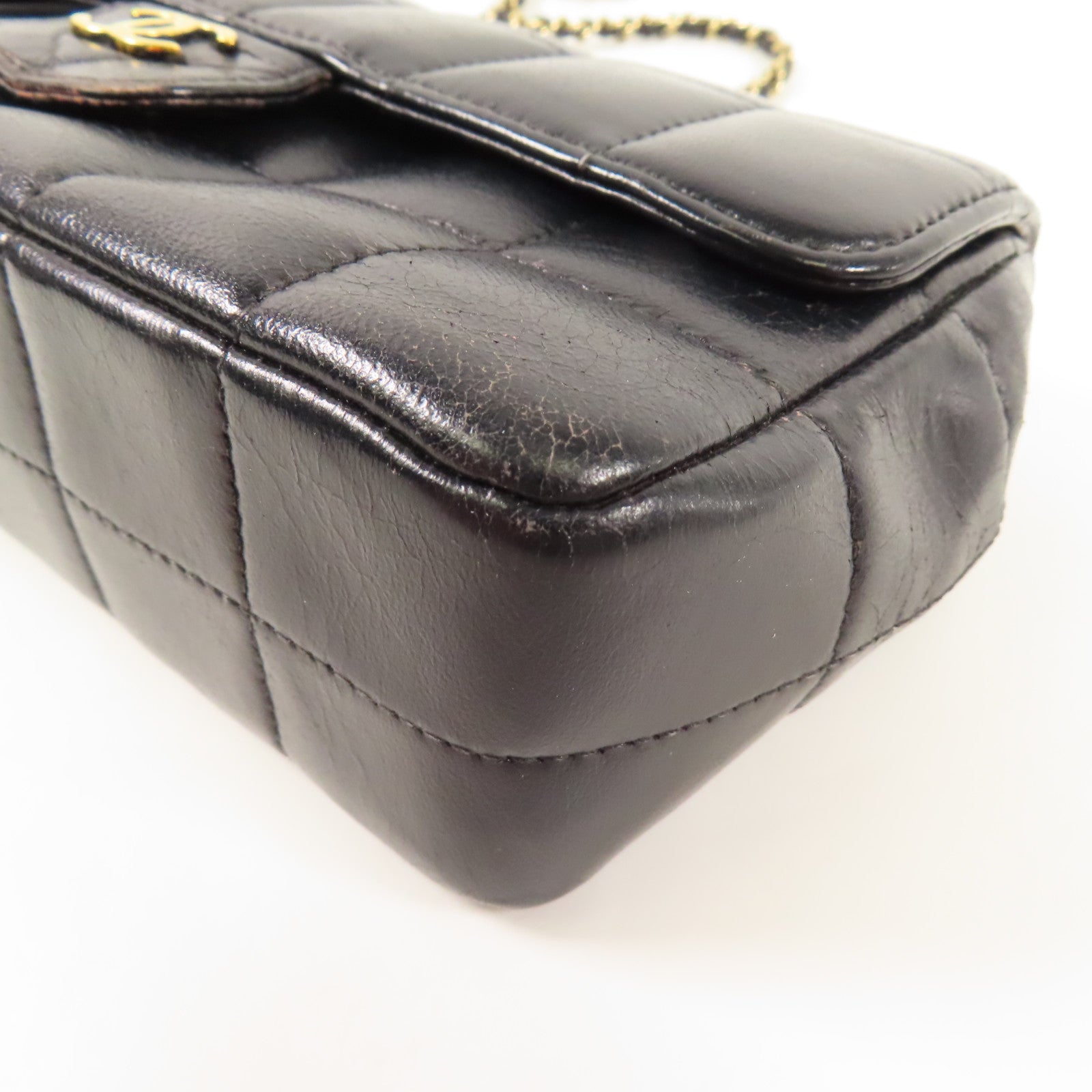 CHANEL 【激減優惠】牛皮皮革Shoulder Bag金扣鏈帶肩背袋