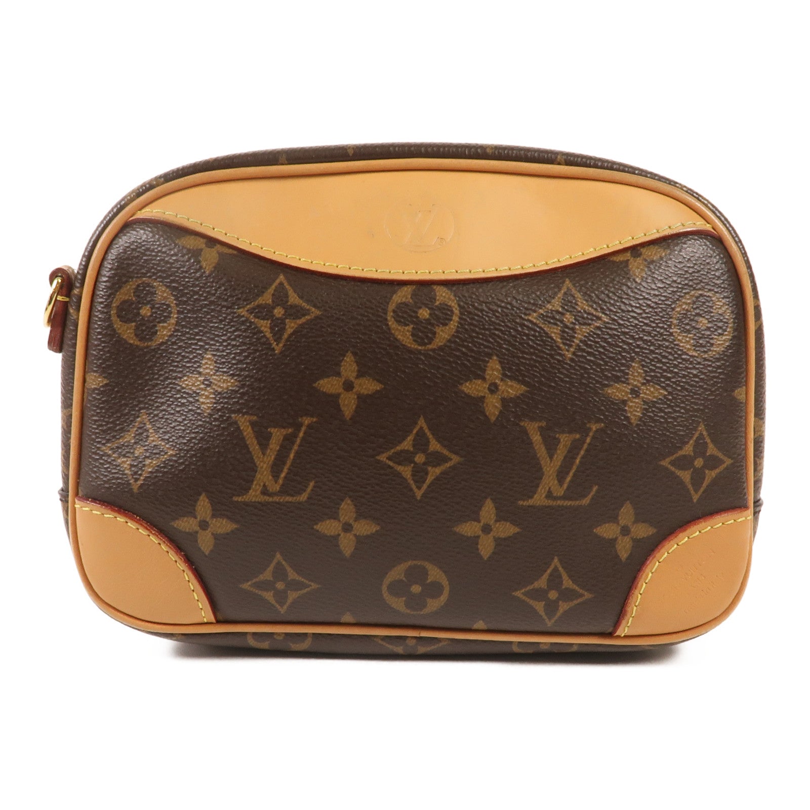 LOUIS VUITTON Monogram Deauville Mini金扣肩背袋