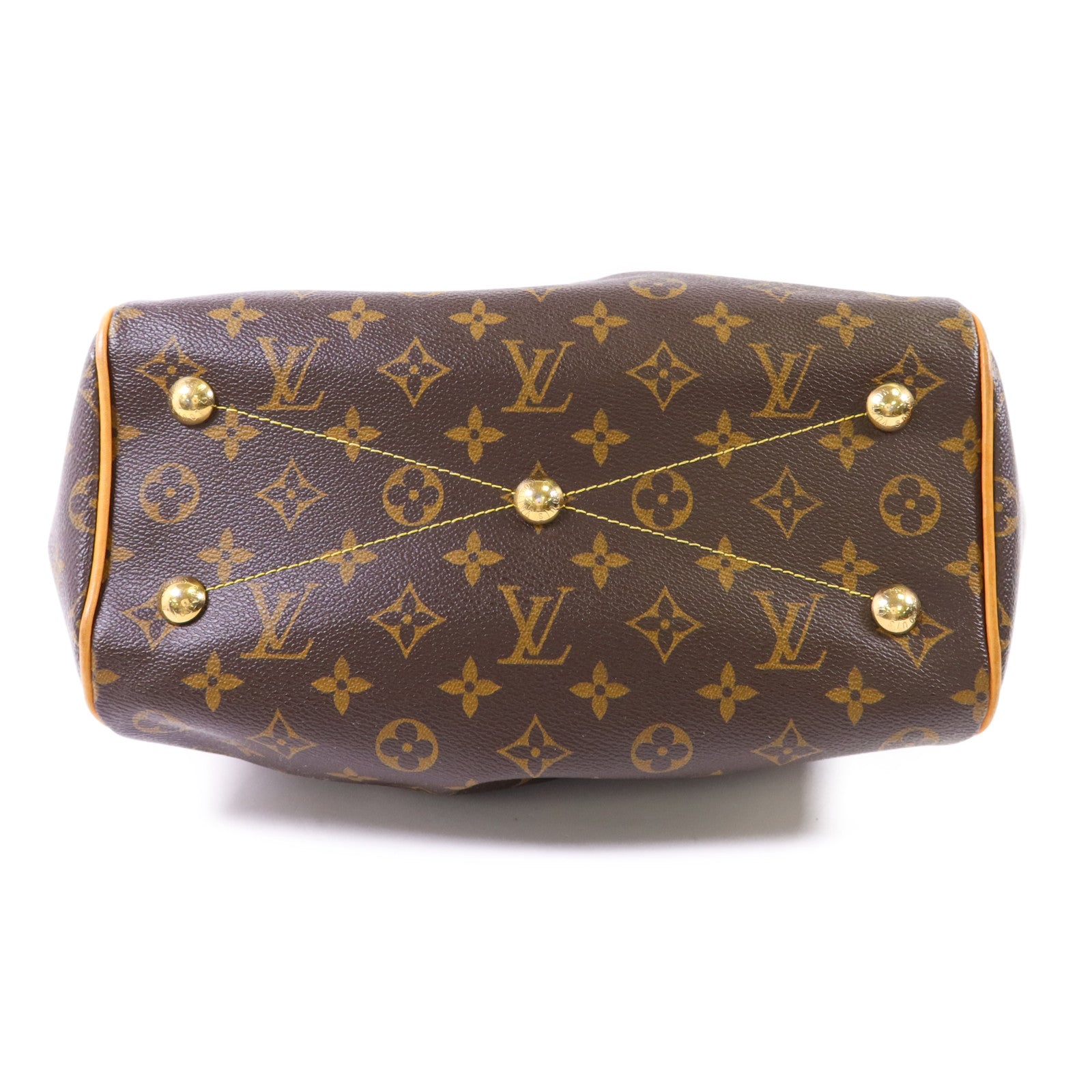 LOUIS VUITTON Monogram Tivoli PM金扣手挽袋