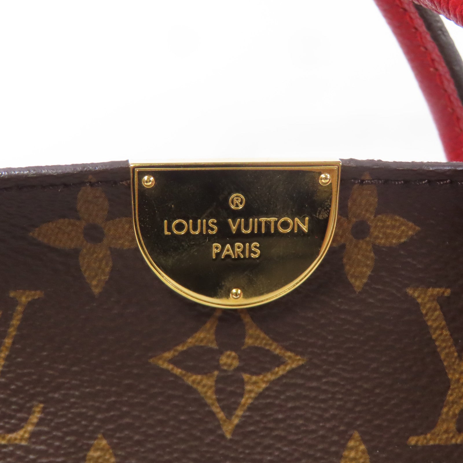 LOUIS VUITTON LV GHW Flandrin 2way Shoulder Bag M41596 Monogram Brown/Red