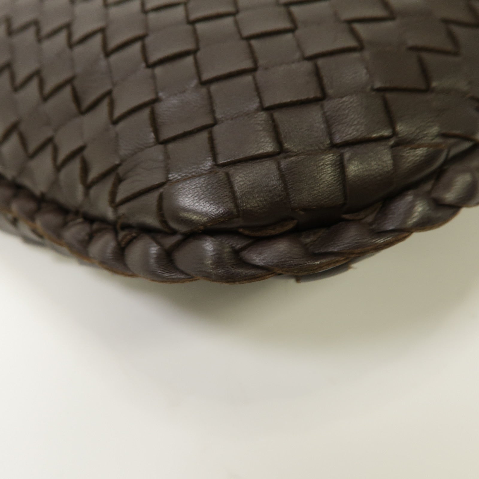 BOTTEGA VENETA 織紋皮革Shoulder Bag肩背袋啡色