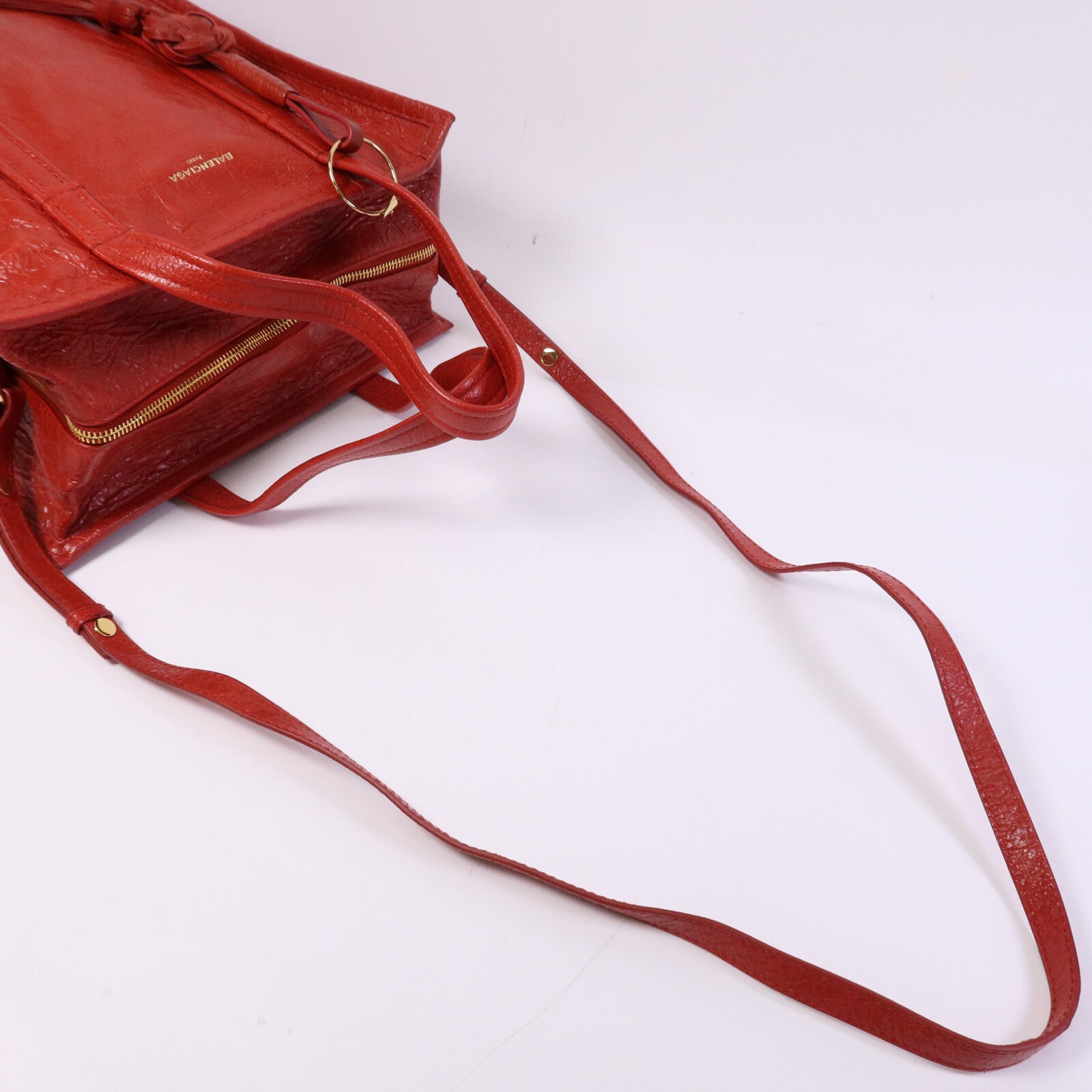 BALENCIAGA 牛皮皮革Bazar金扣手挽肩背兩用袋