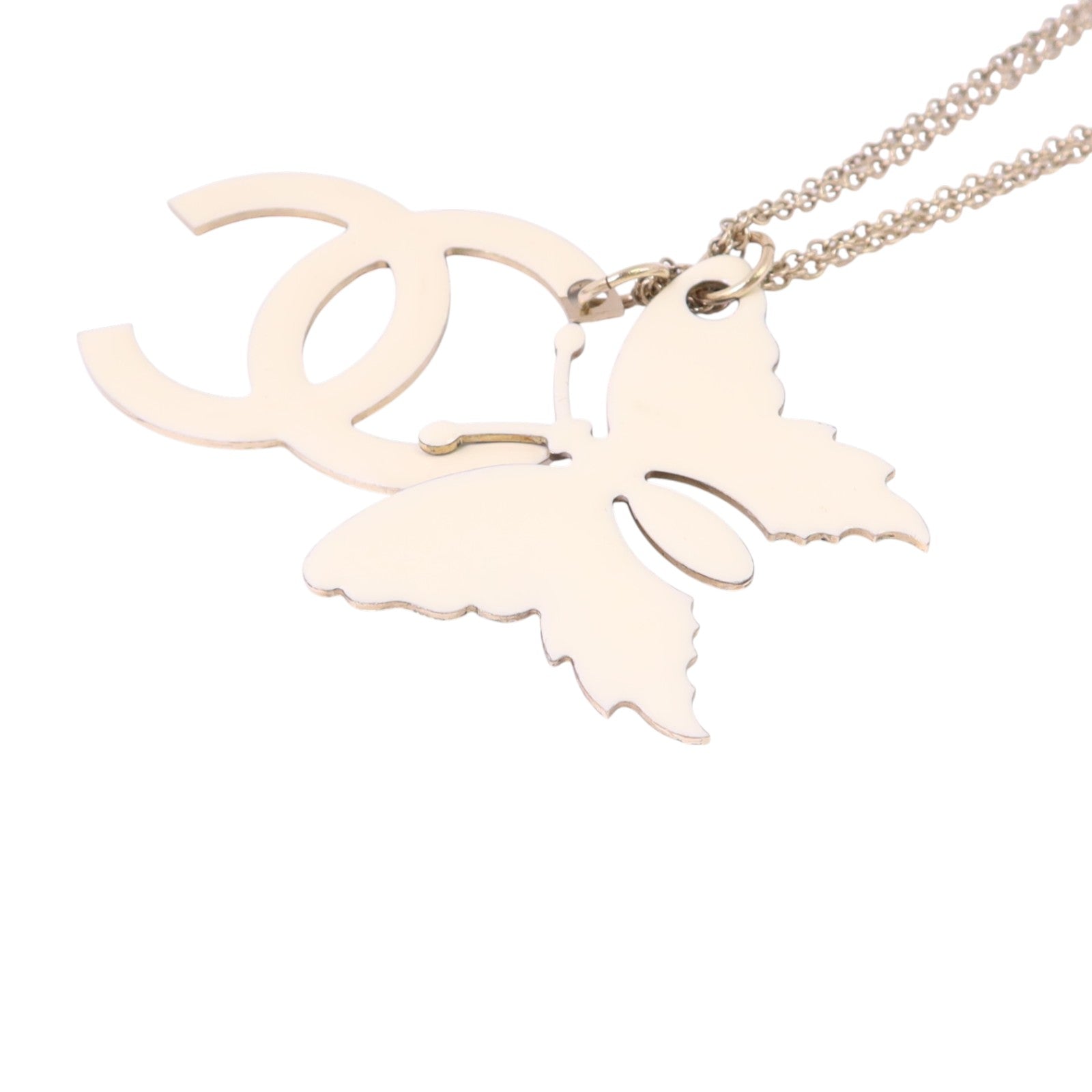 CHANEL 金屬/琺瑯Necklace金扣項鏈