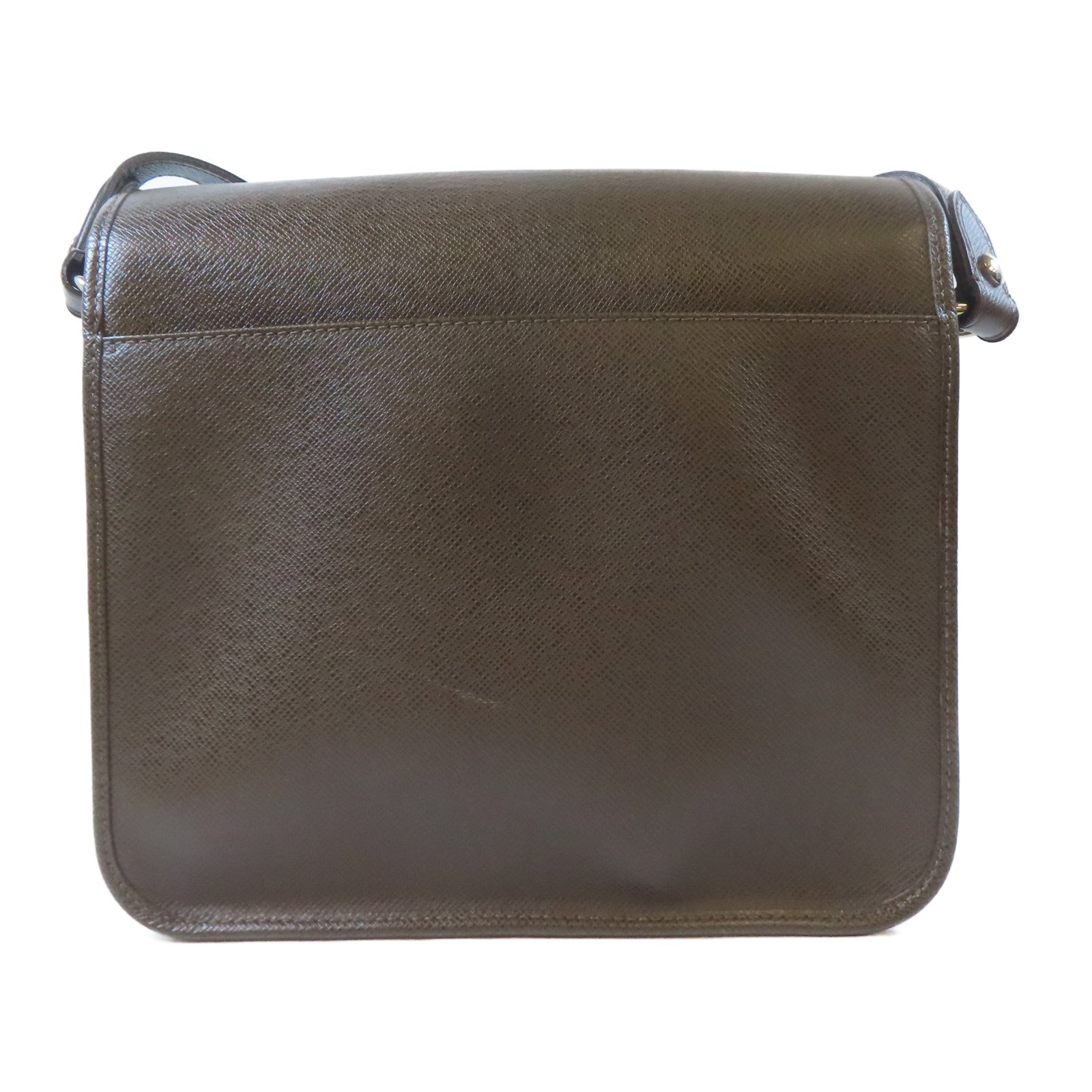 LOUIS VUITTON Taiga Andrei Messenger Bag銀扣肩背袋啡色
