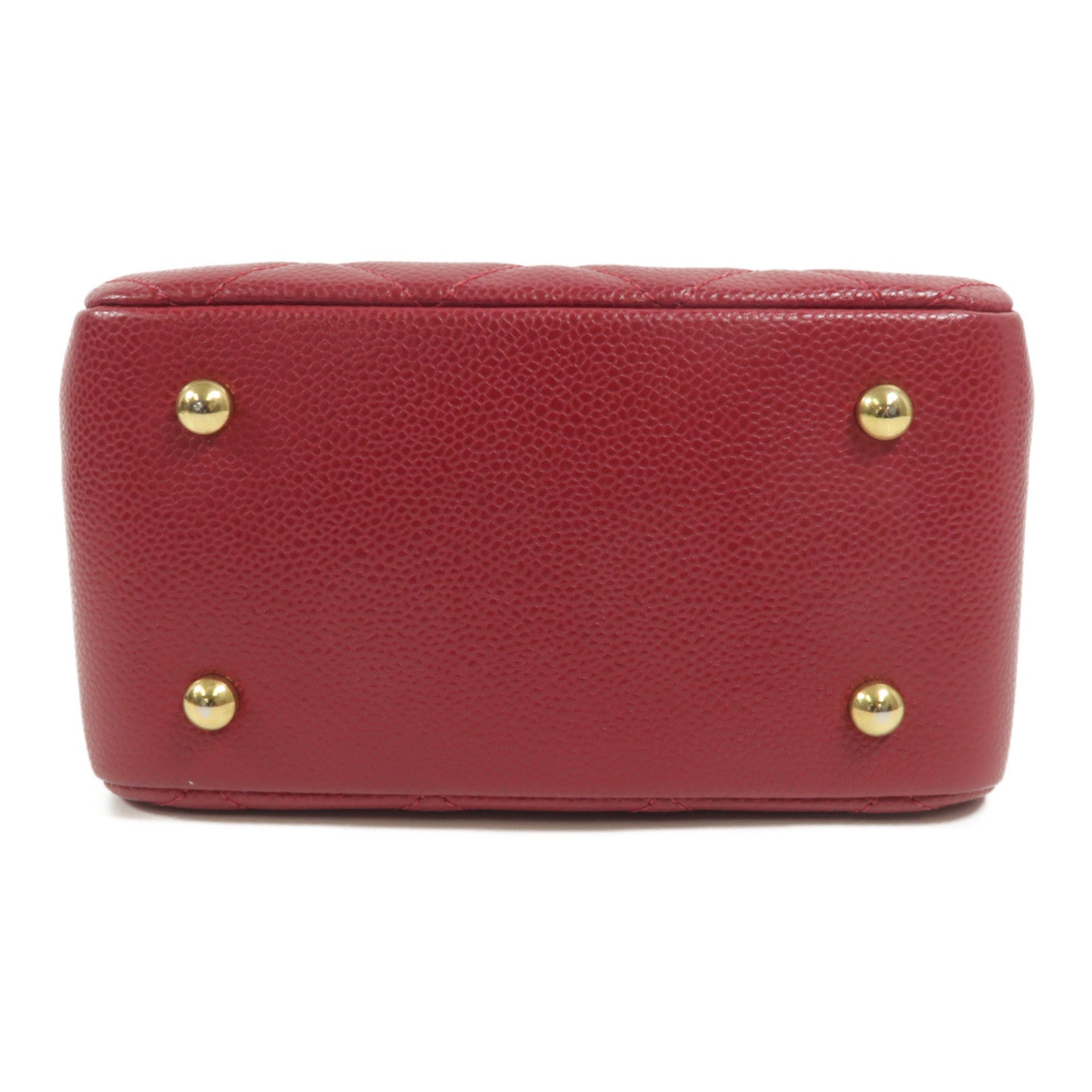 CHANEL 牛皮皮革Top Handle Camera Bag鏈帶肩背袋