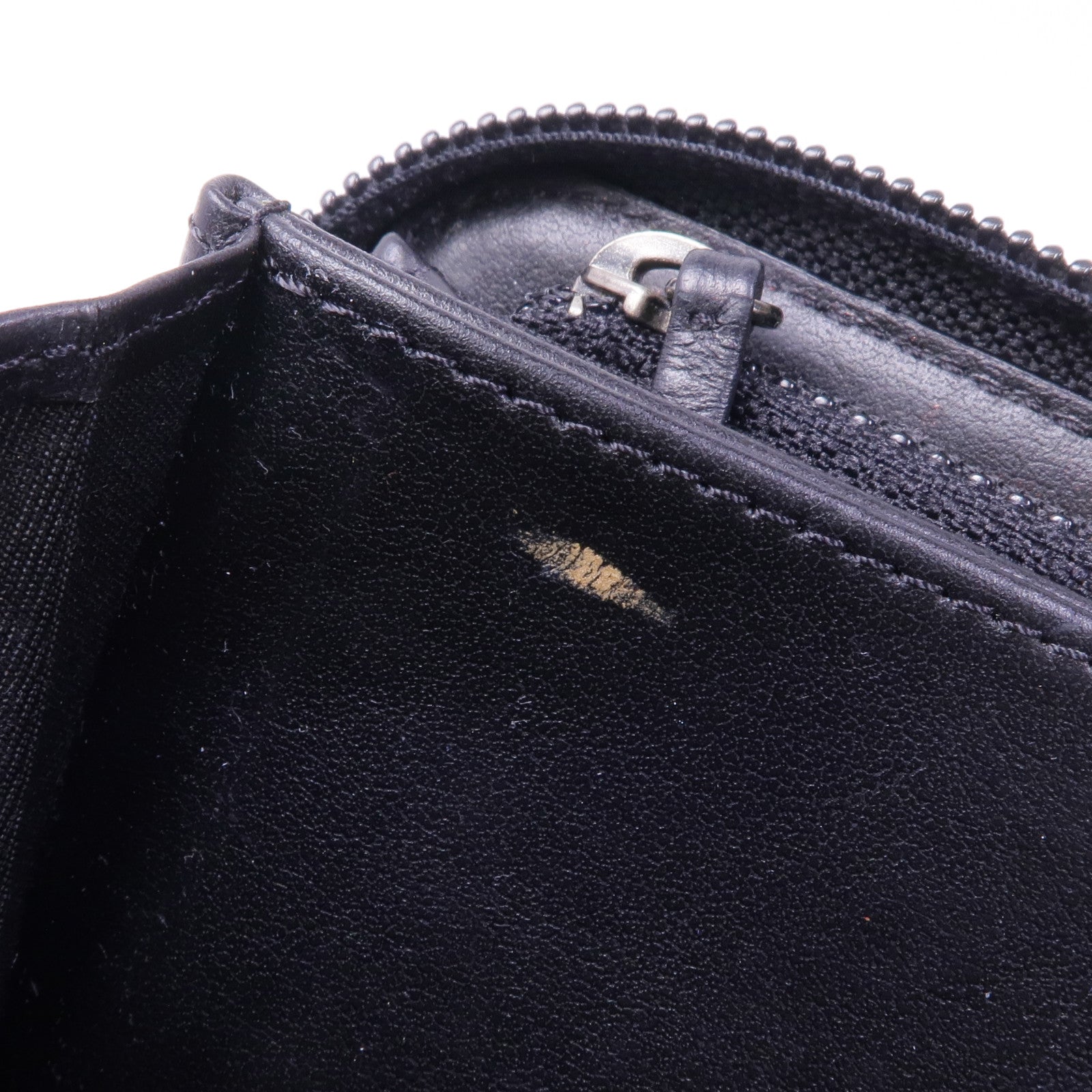 CHANEL 牛皮皮革Boy Long Wallet銀扣長錢包