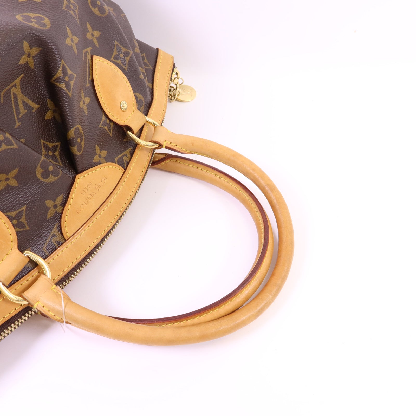 LOUIS VUITTON Monogram Tivoli PM金扣手挽袋