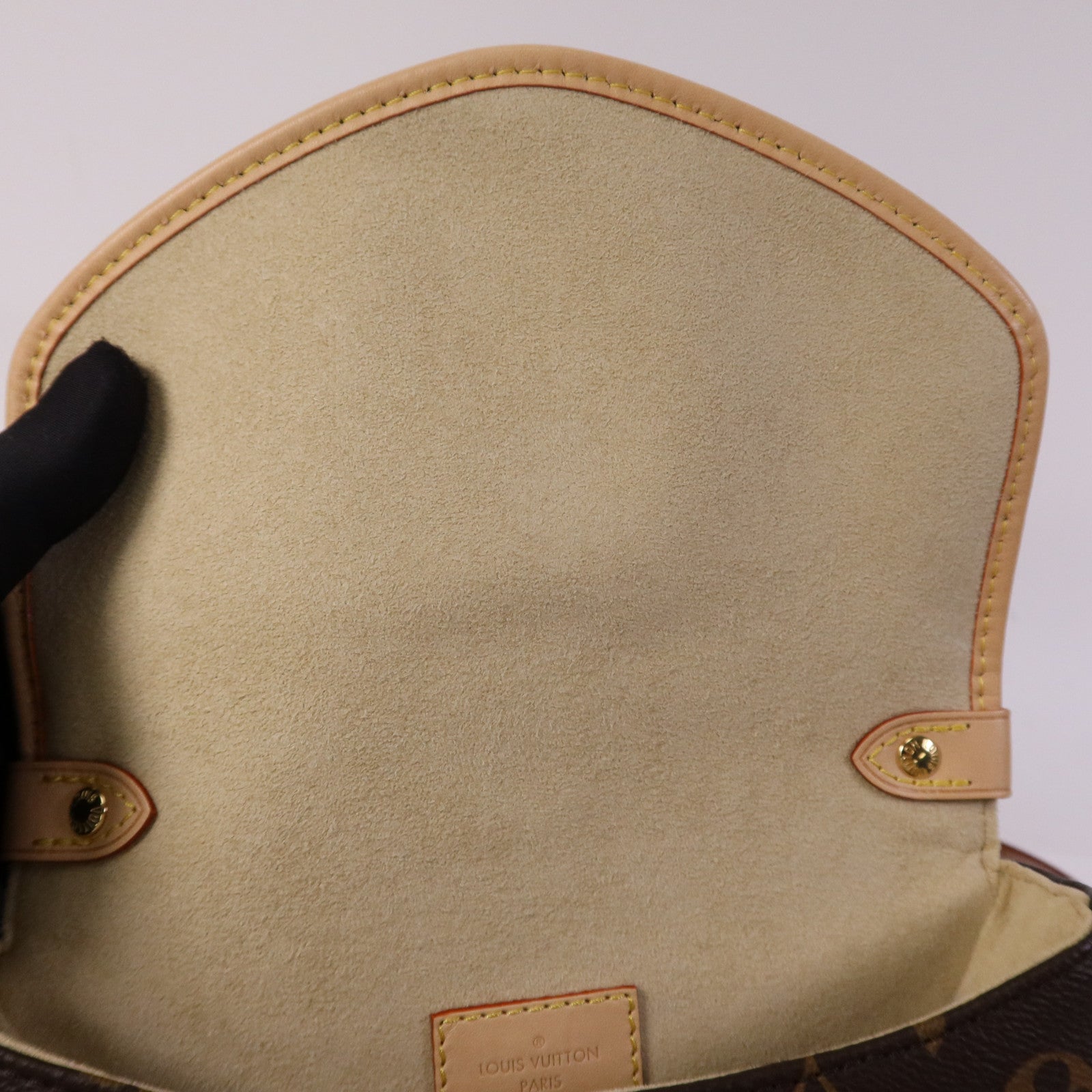 LOUIS VUITTON Monogram Saumur BB金扣手挽肩背兩用袋