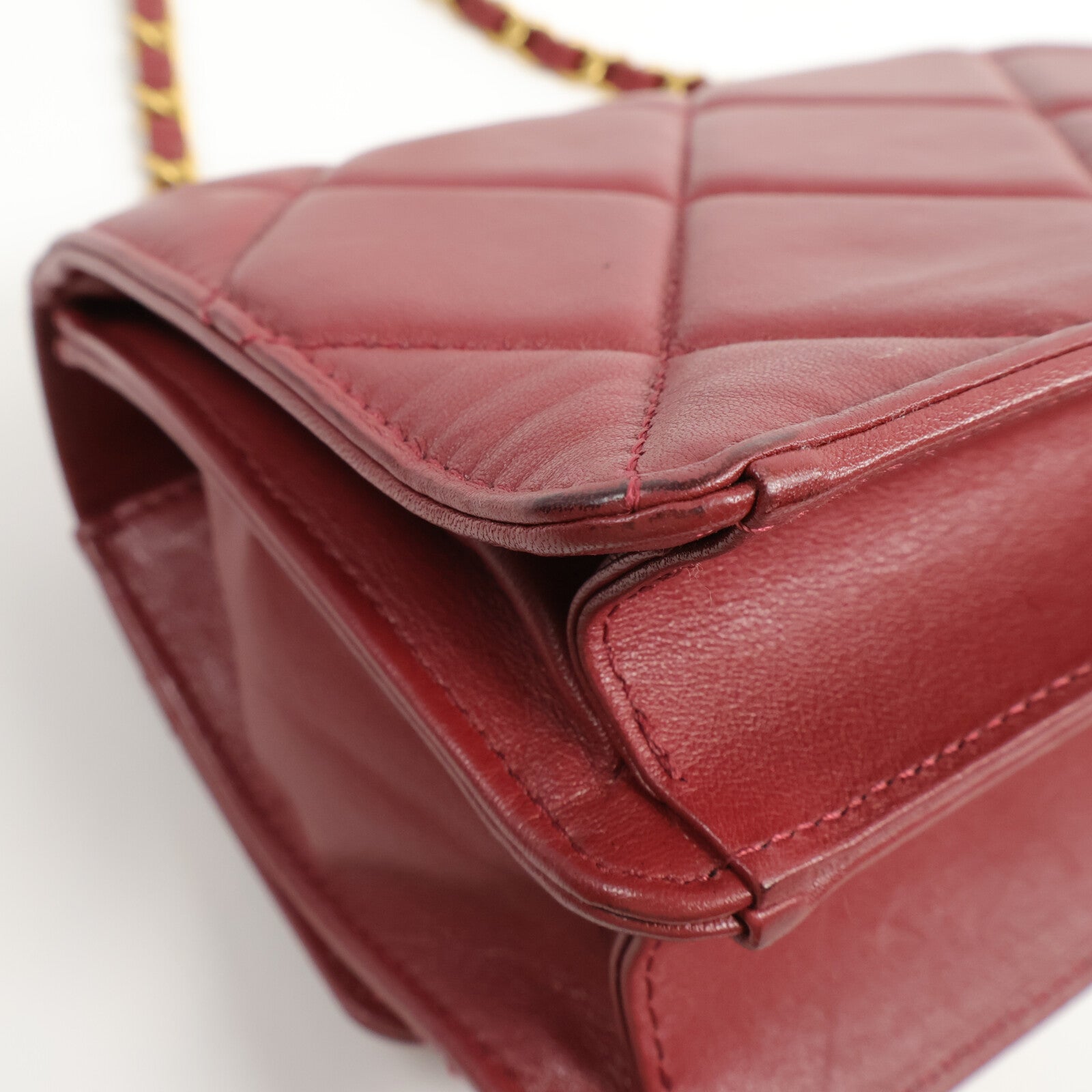 CHANEL 羊皮皮革Chain Shoulder Bag鏈帶肩背袋