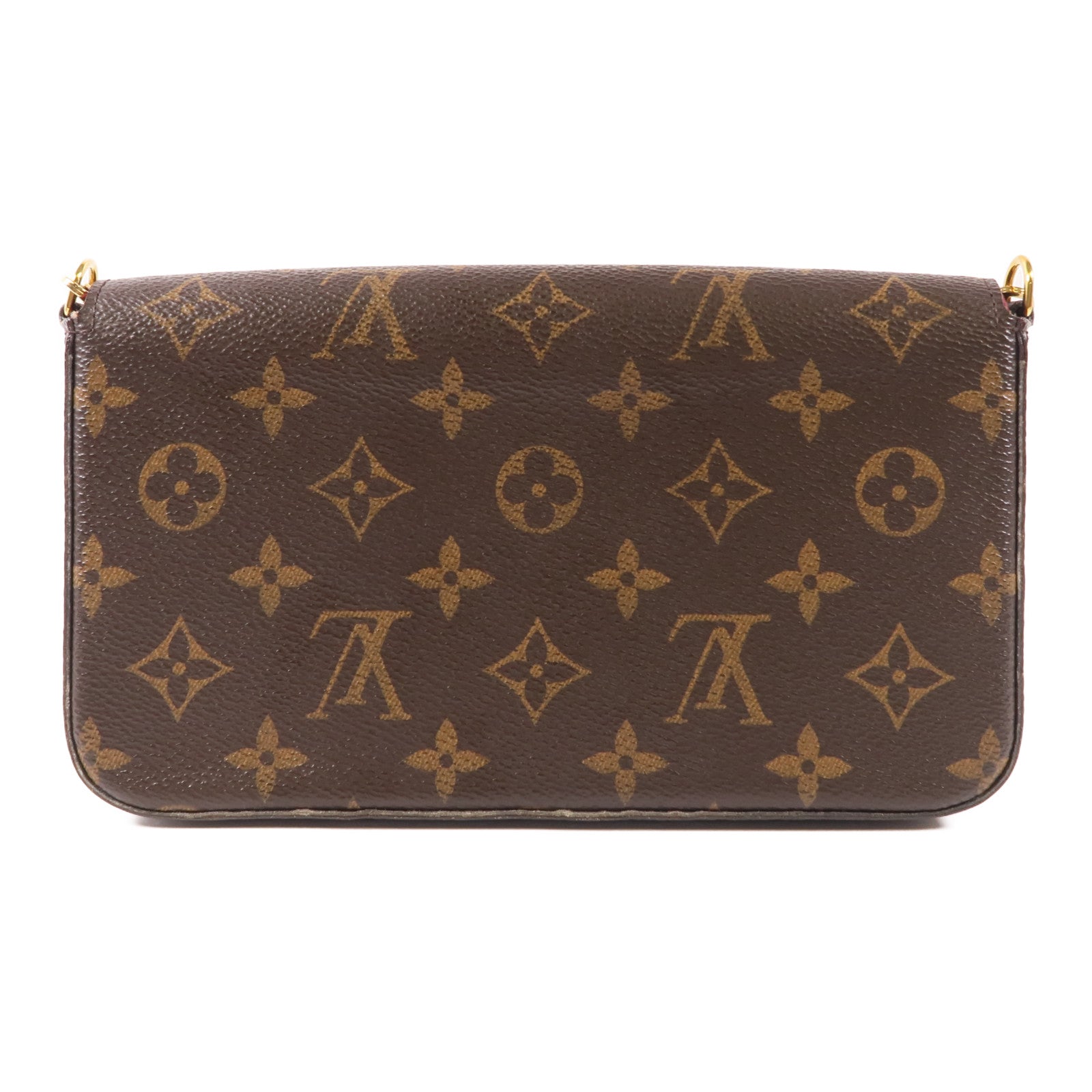 LOUIS VUITTON LV GHW Pochette Felicie Chain Shoulder Bag M61276 Monogram Brown