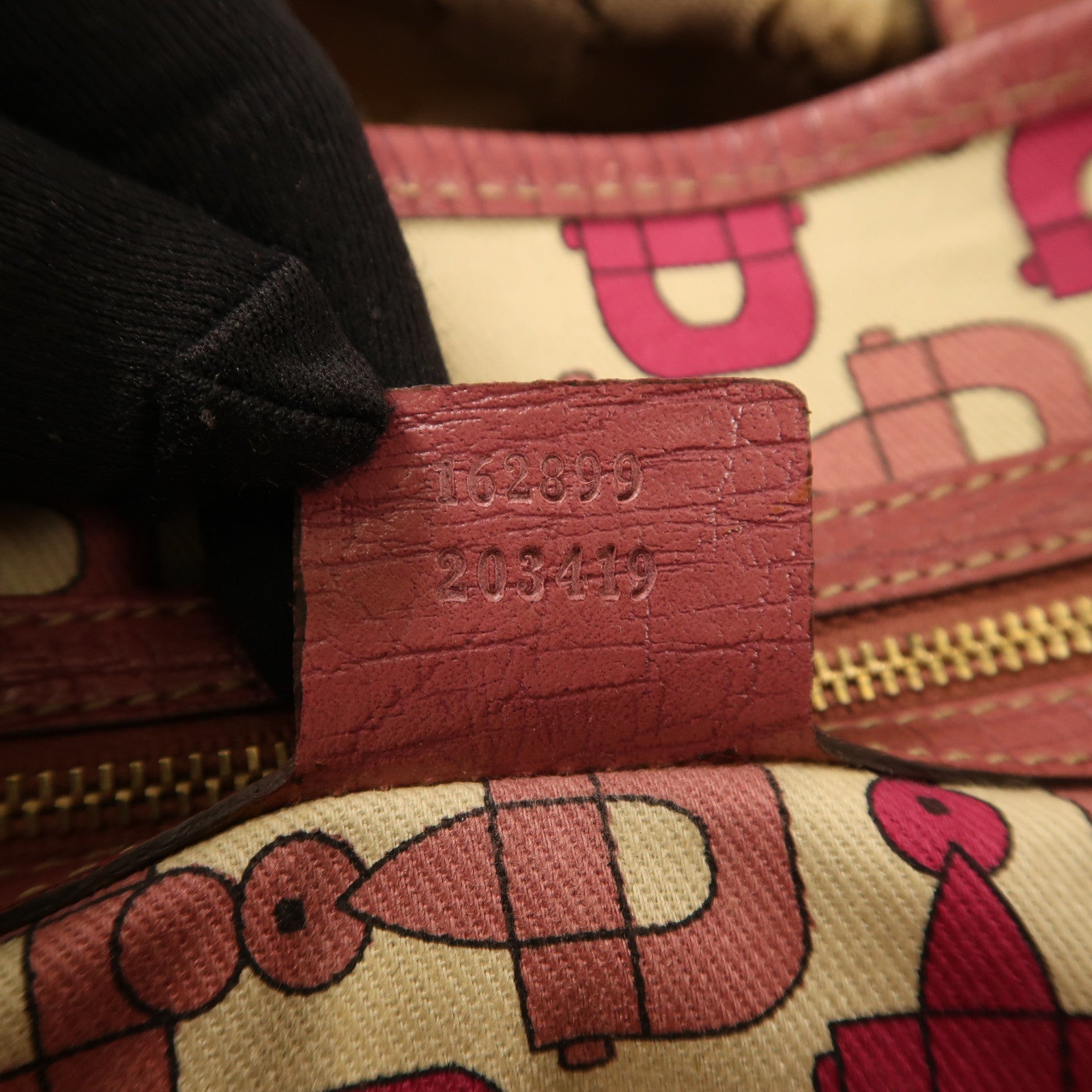 GUCCI 帆布Shoulder Tote金扣手挽袋啡色