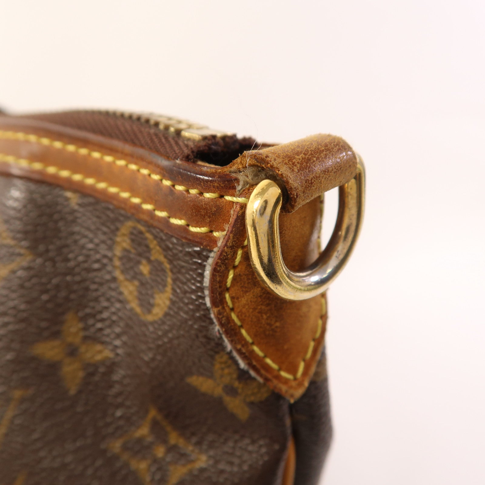 LOUIS VUITTON Monogram Palermo PM金扣手挽肩背兩用袋棕色