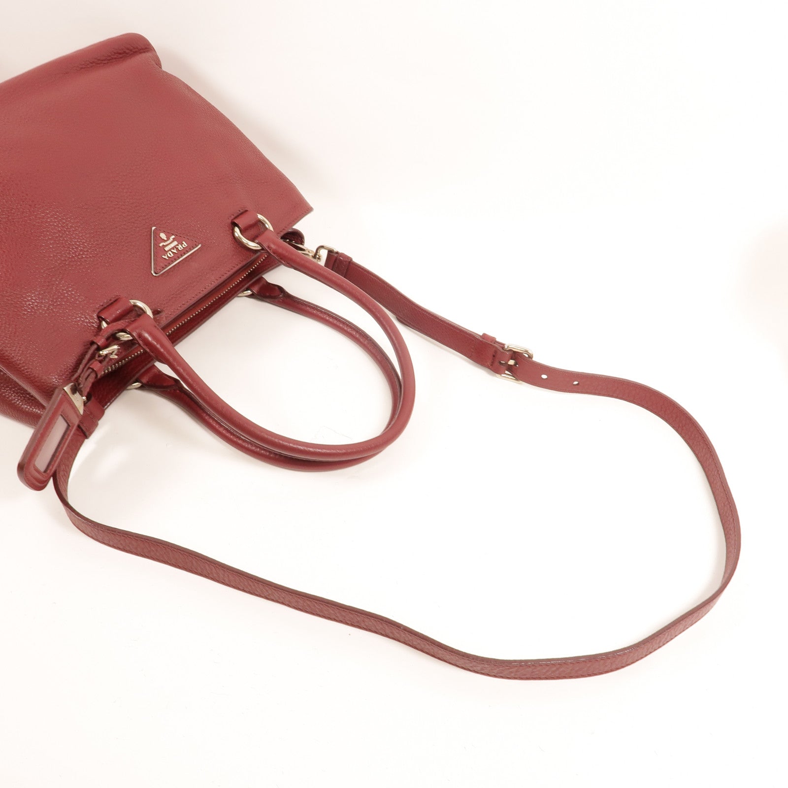 PRADA 牛皮皮革2 Way Shoulder手挽肩背兩用袋