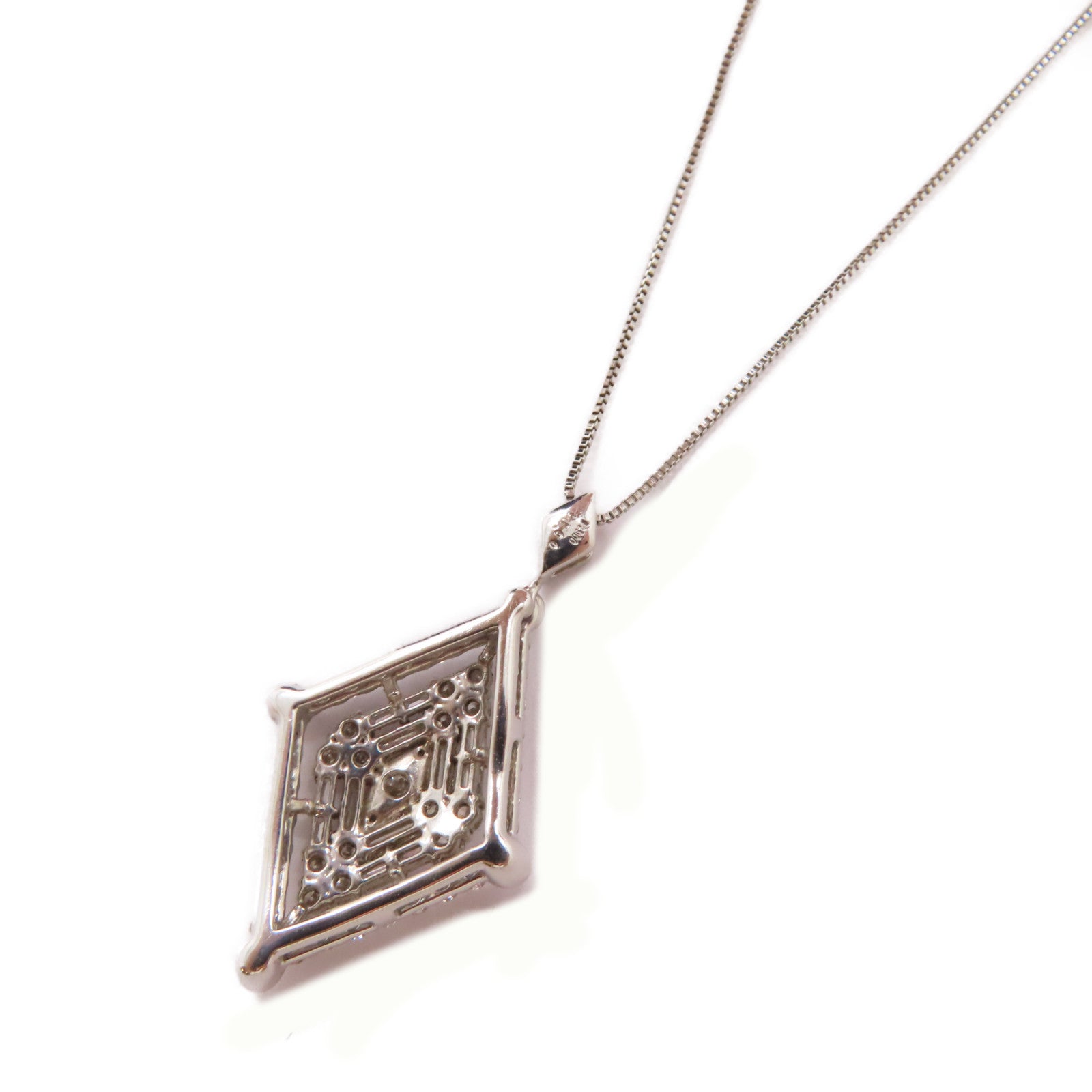 JEWELRY 【激減優惠】PT900鉑金/18K白金/1ct鑽石Diamond Necklace項鏈