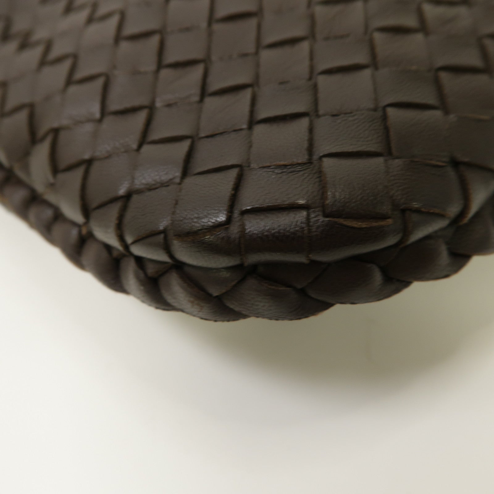 BOTTEGA VENETA 織紋皮革Shoulder Bag肩背袋啡色