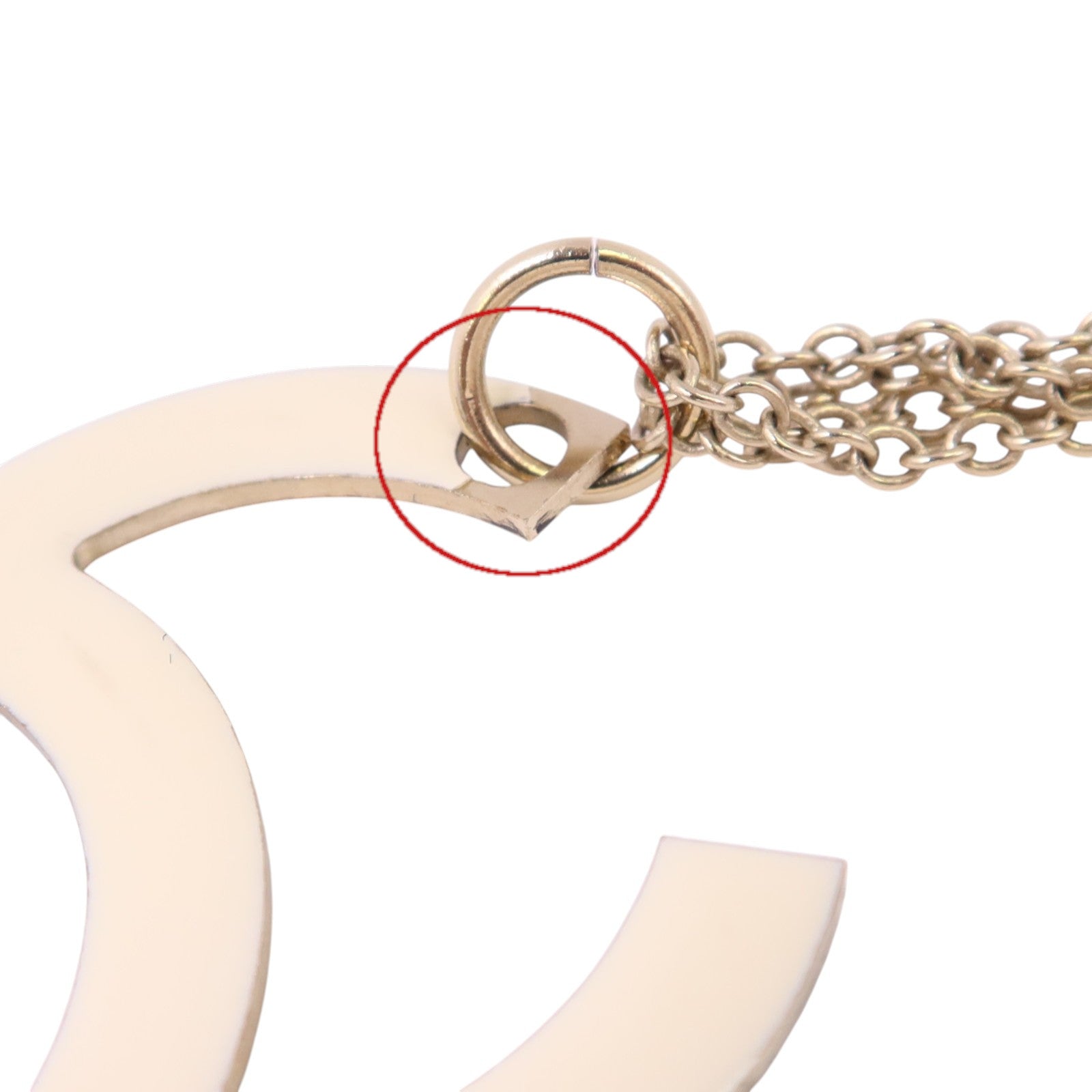 CHANEL 金屬/琺瑯Necklace金扣項鏈