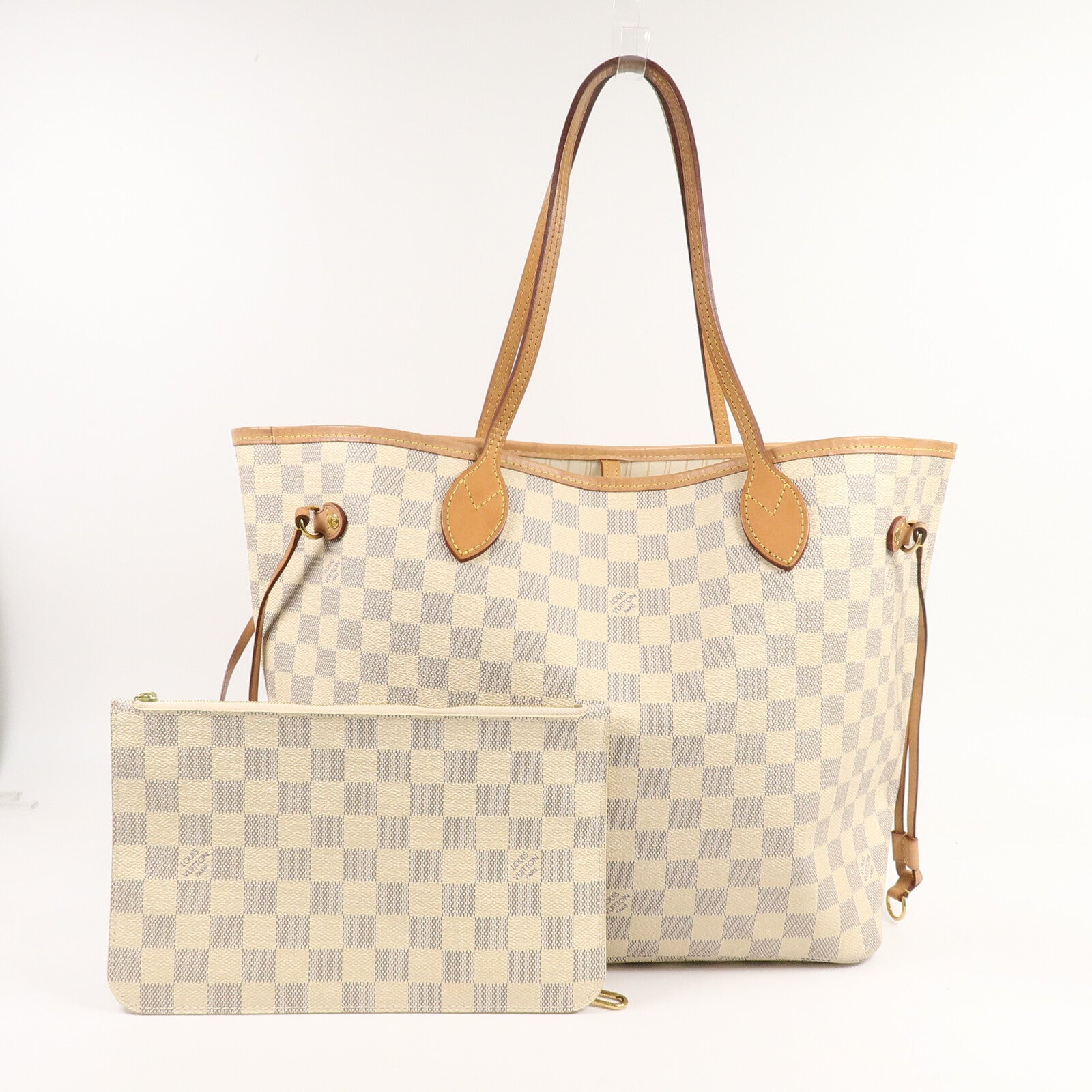 LOUIS VUITTON Damier Neverfull MM手挽袋