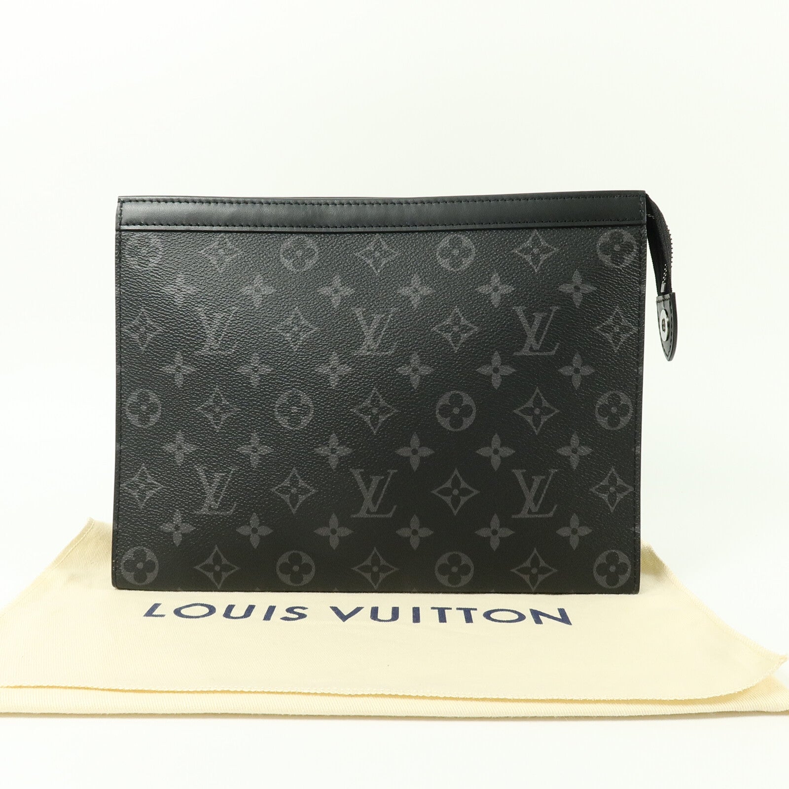 LOUIS VUITTON Monogram Eclipse Pochette Voyage MM手拿包