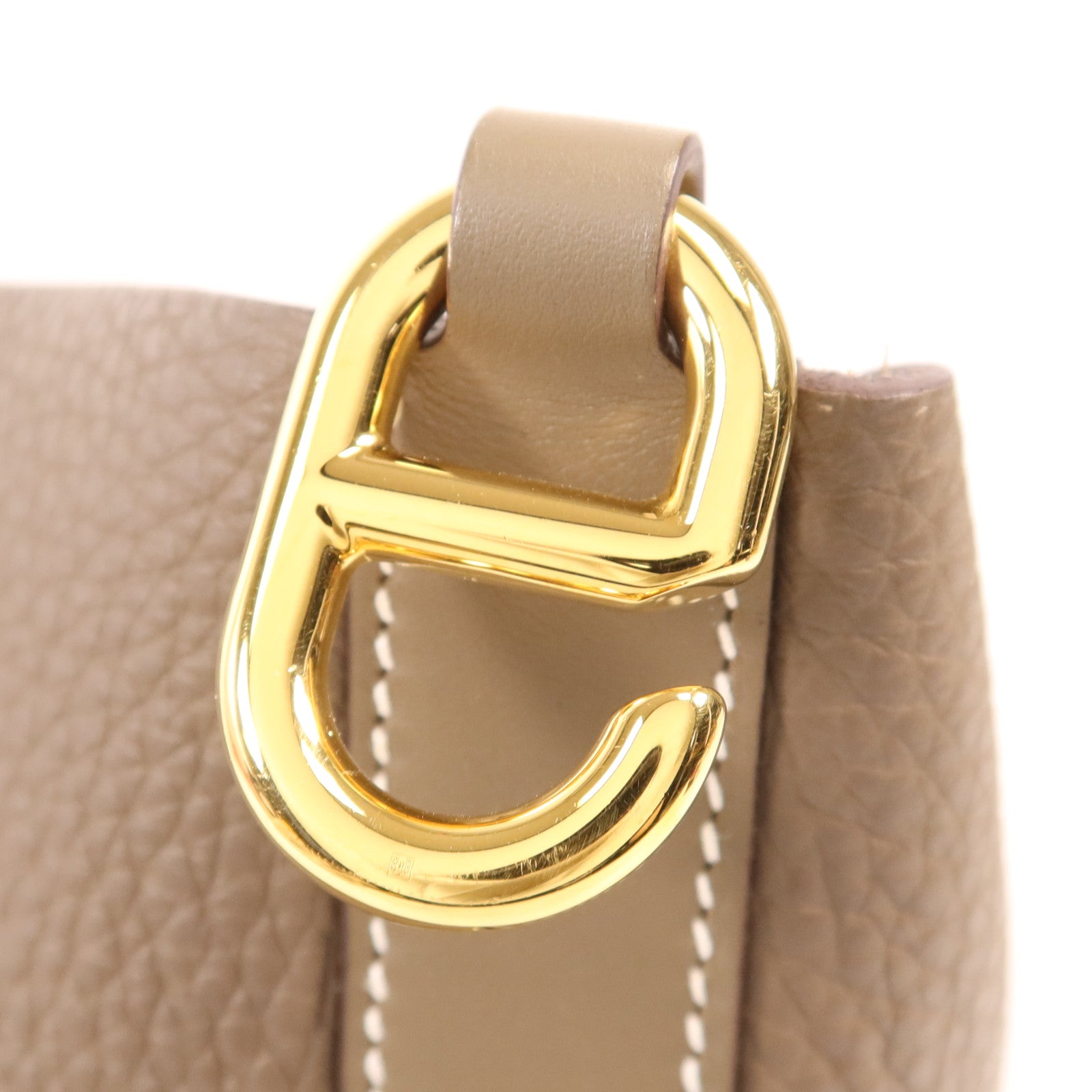 HERMES Clemence皮革In The Loop 23金扣手挽袋
