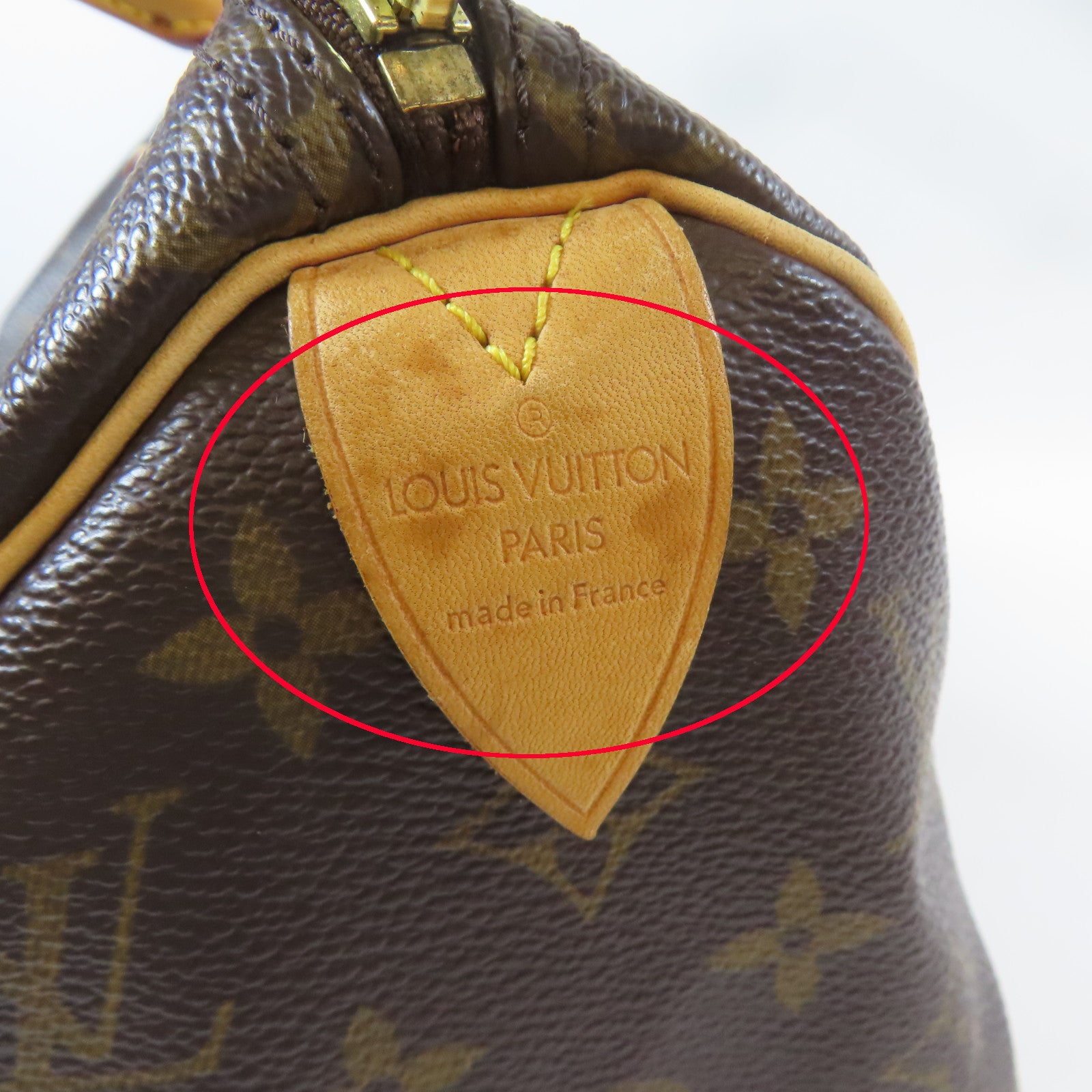 LOUIS VUITTON Monogram Speedy 25金扣手挽袋啡色