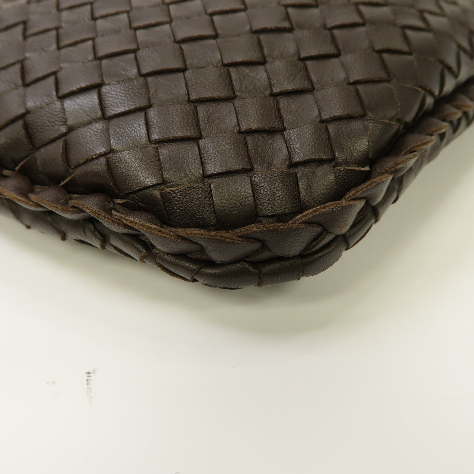 BOTTEGA VENETA 織紋皮革Shoulder Bag肩背袋啡色