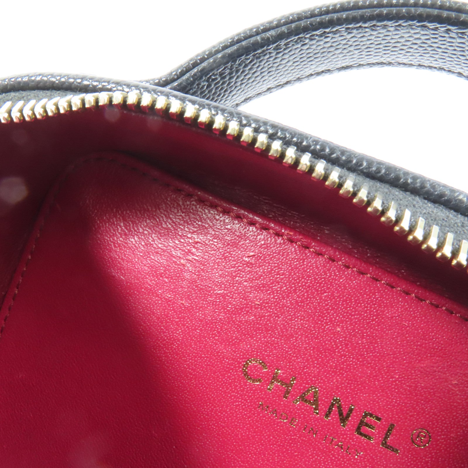 CHANEL 牛皮皮革Filigree Vanity Case手挽肩背兩用袋