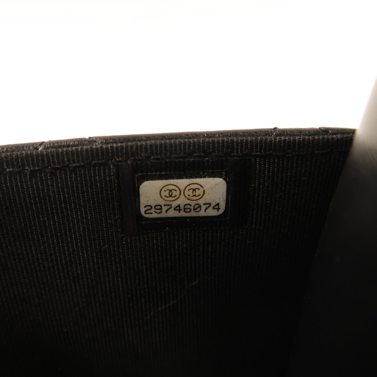CHANEL 羊皮皮革Wallet On Chain金扣鏈帶肩背袋黑色