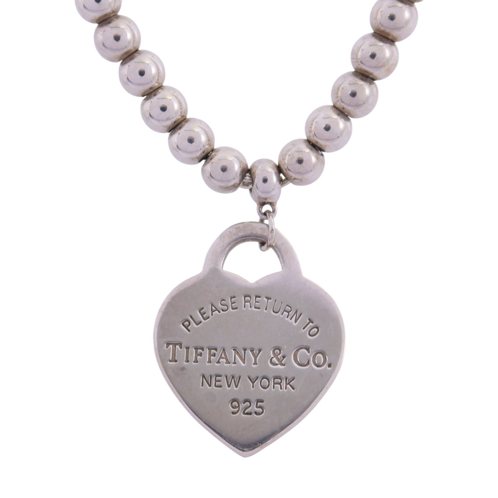 TIFFANY＆CO 925純銀Heart Necklcae銀扣項鏈