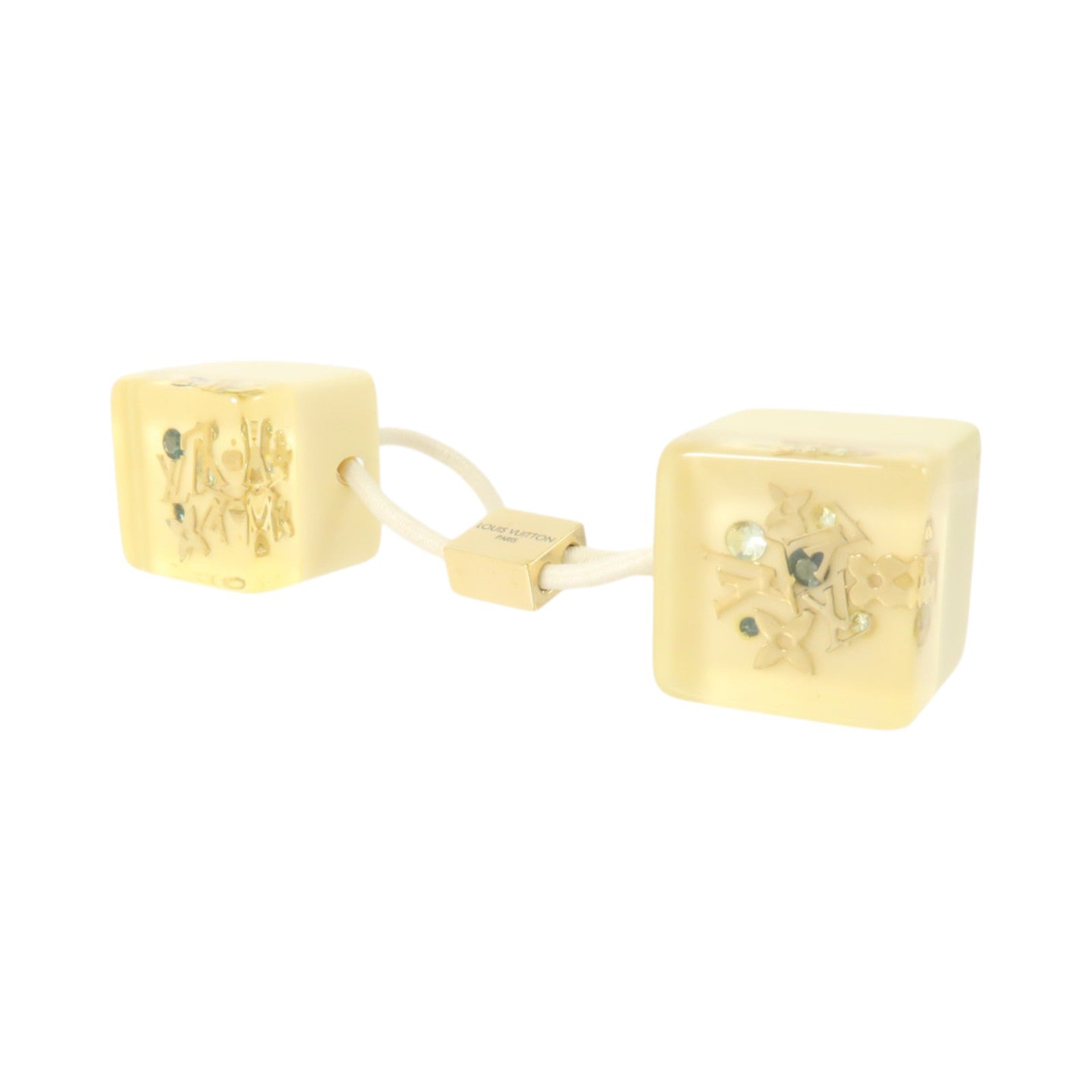 LOUIS VUITTON PVC Hair Cube髮圈