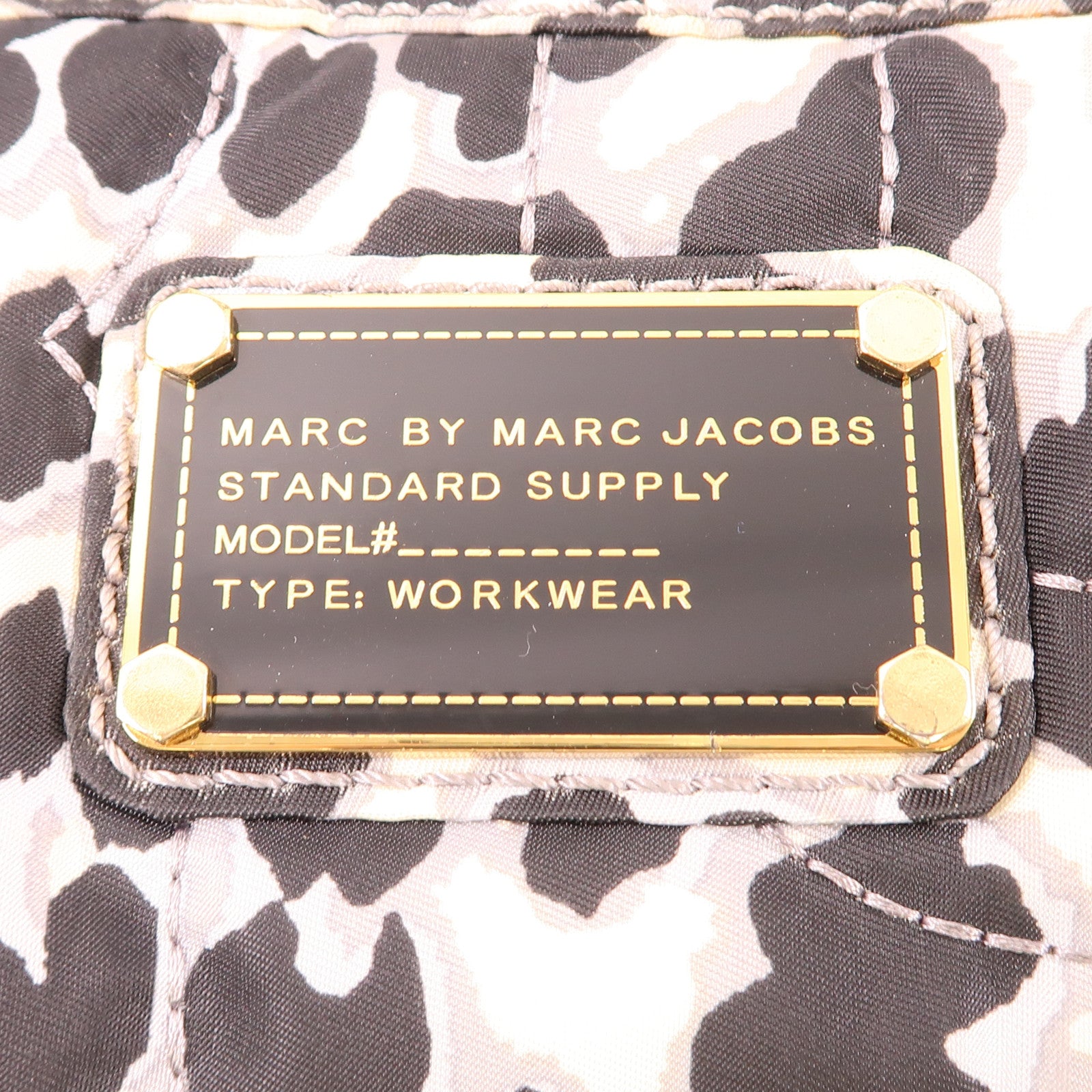 MARC BY MARC JACOBS GHW 2 Way Shoulder Bag Handbag Nylon Black White