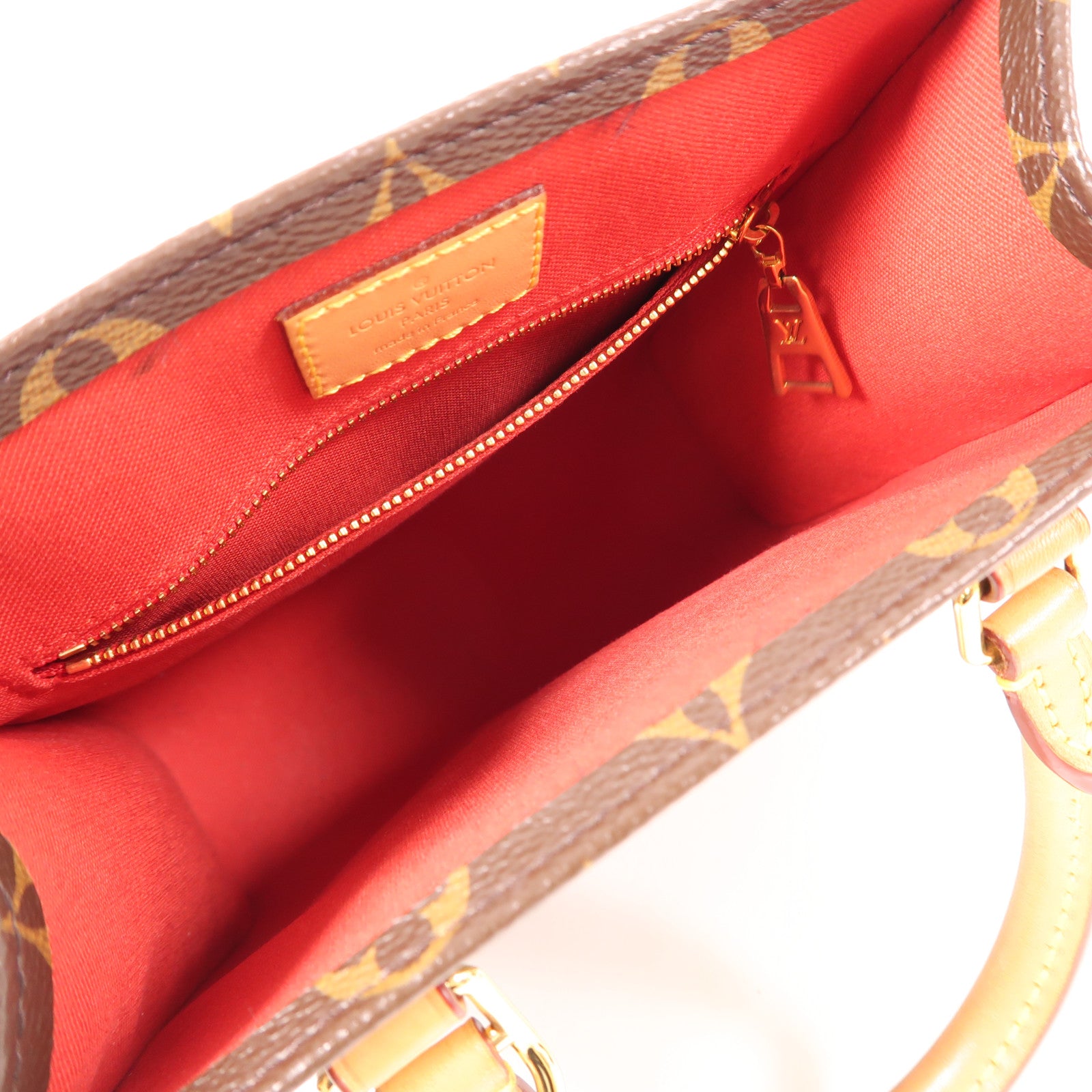 LOUIS VUITTON LV GHW Sac Plat BB 2 Way Shoulder Handbag M45847 Monogram Brown