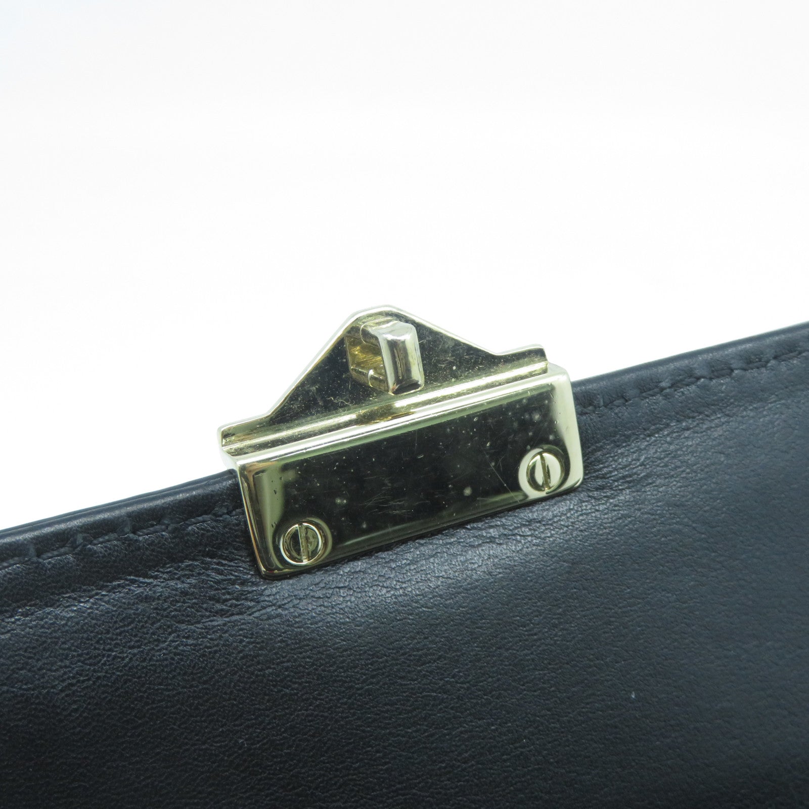 Valentino 牛皮皮革Chain Shoulder Bag金扣鏈帶肩背袋黑色