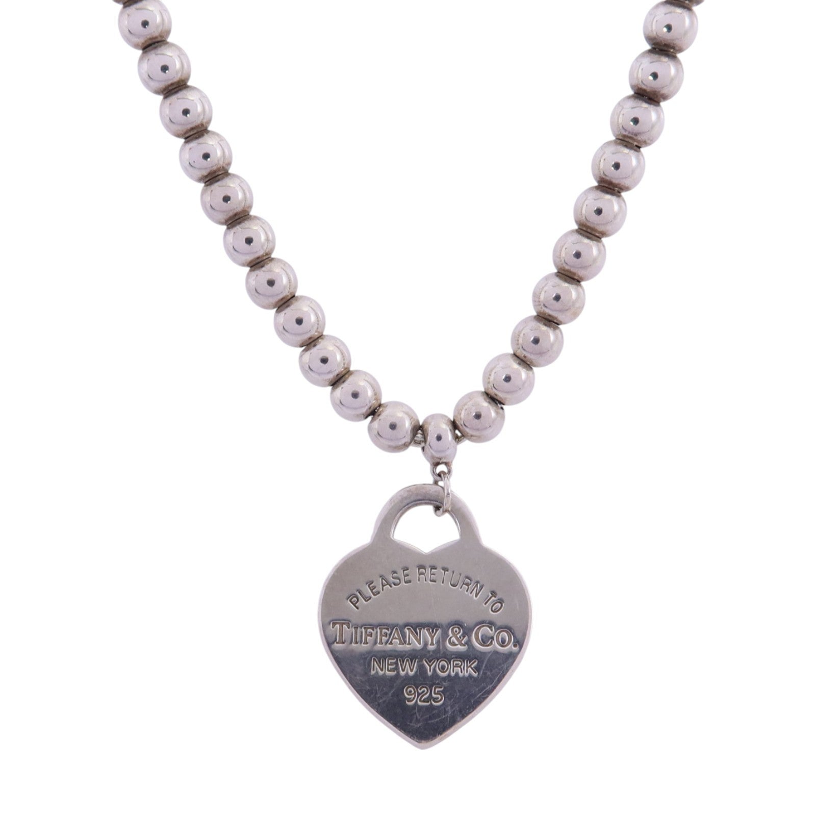TIFFANY＆CO 925純銀Heart Necklcae銀扣項鏈