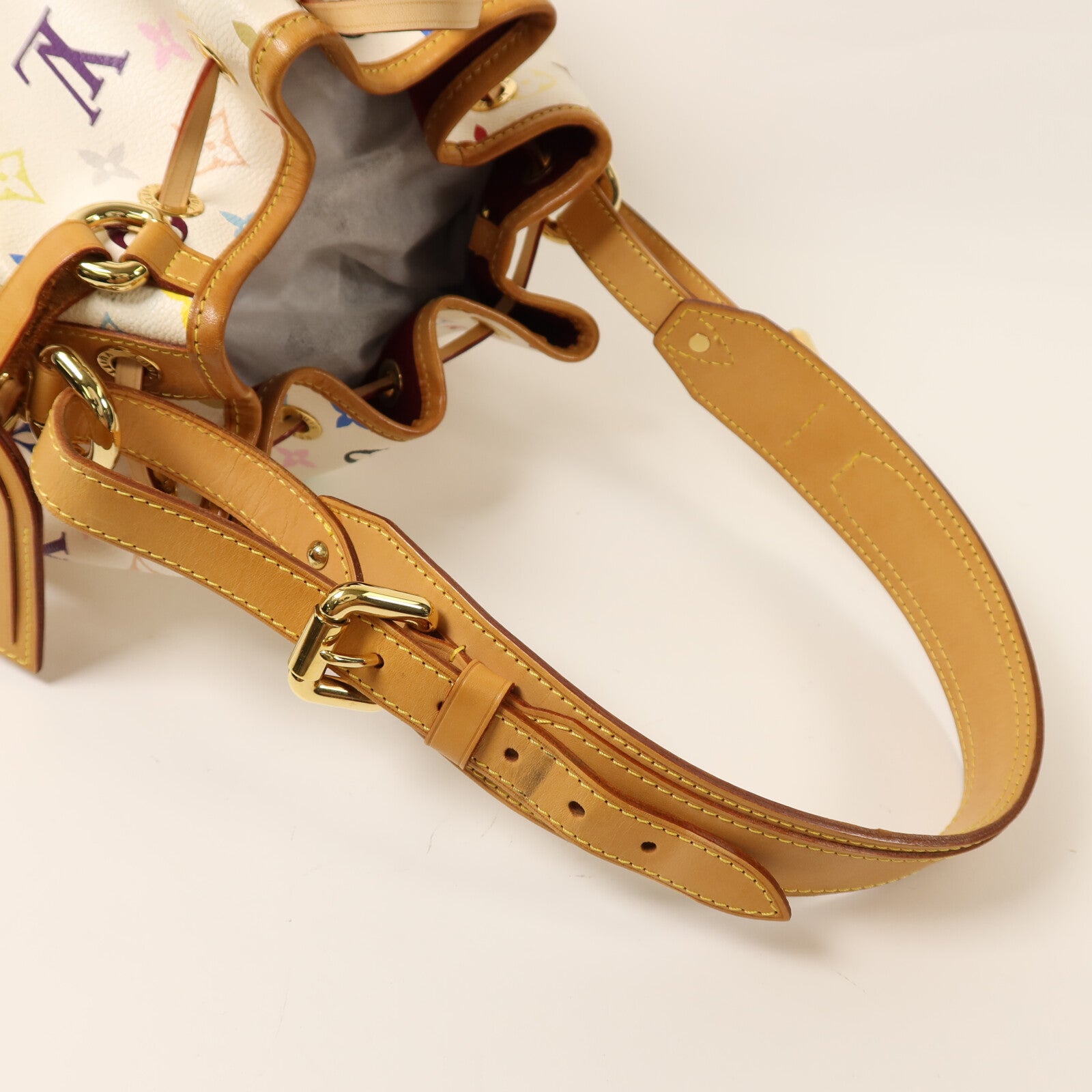 LOUIS VUITTON Monogram Multicolore Petit Noe金扣肩背袋
