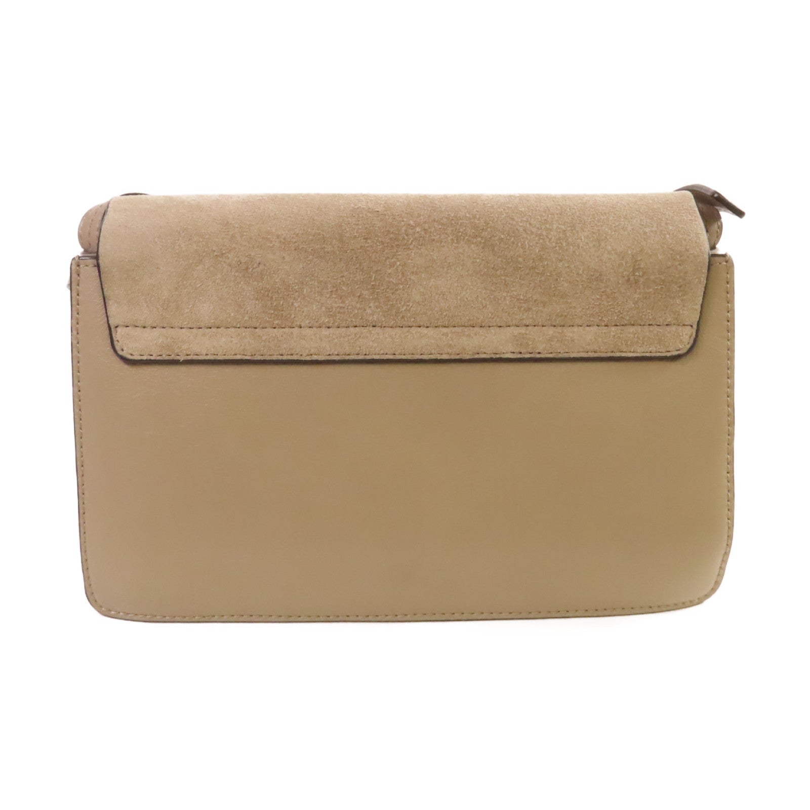 Chloe 牛皮皮革/麂皮皮革Faye Small Bag Shoulder Bag金扣鏈帶肩背袋灰色