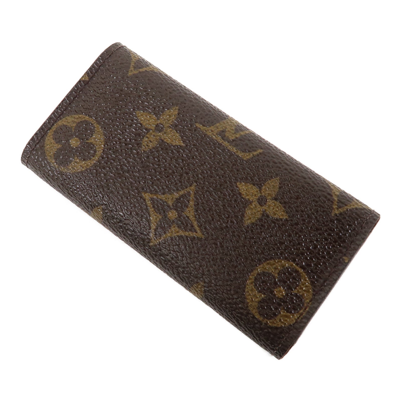 LOUIS VUITTON 【激減優惠】Monogram Key Holder金扣鑰匙扣啡色