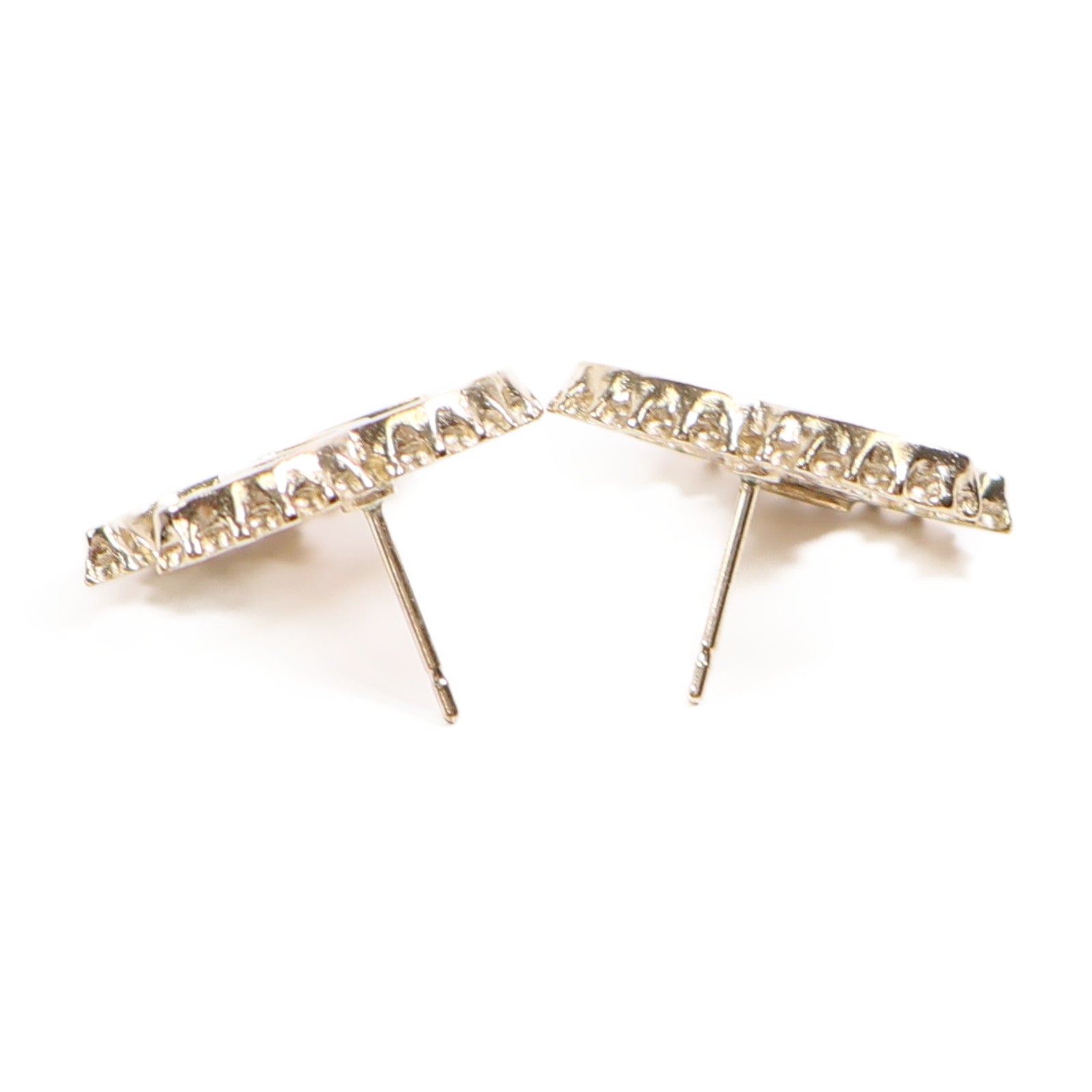 CHANEL CC Earrings Metal Gold