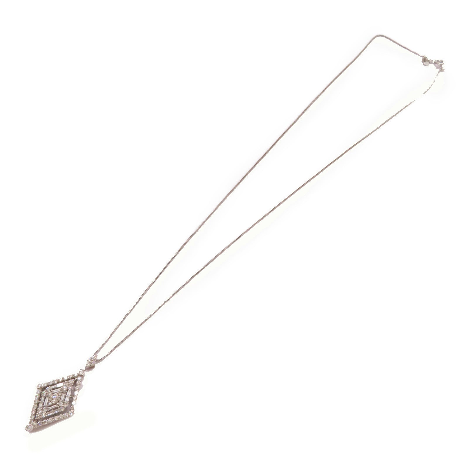 JEWELRY 【激減優惠】PT900鉑金/18K白金/1ct鑽石Diamond Necklace項鏈