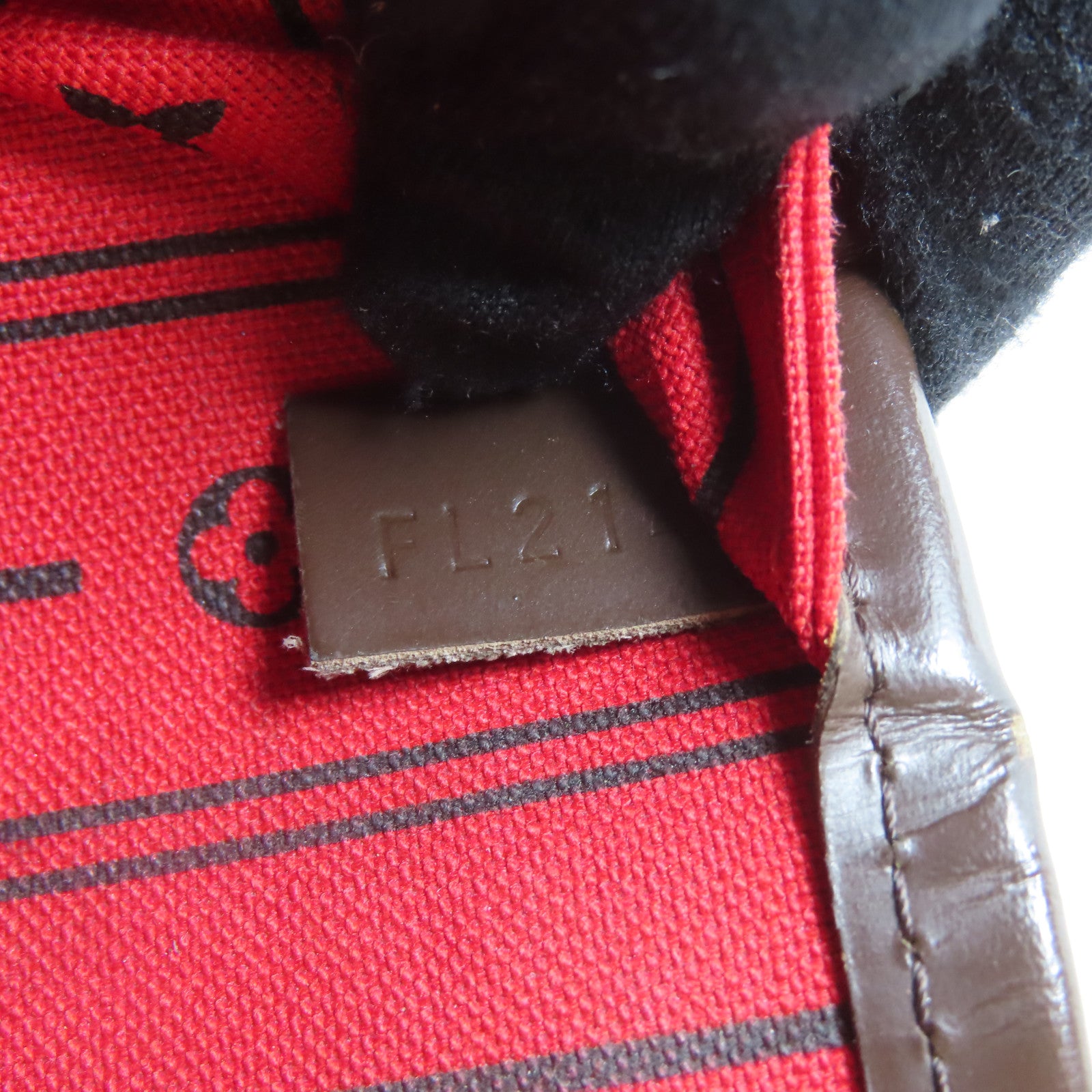 LOUIS VUITTON Damier Neverfull GM金扣手挽袋啡色