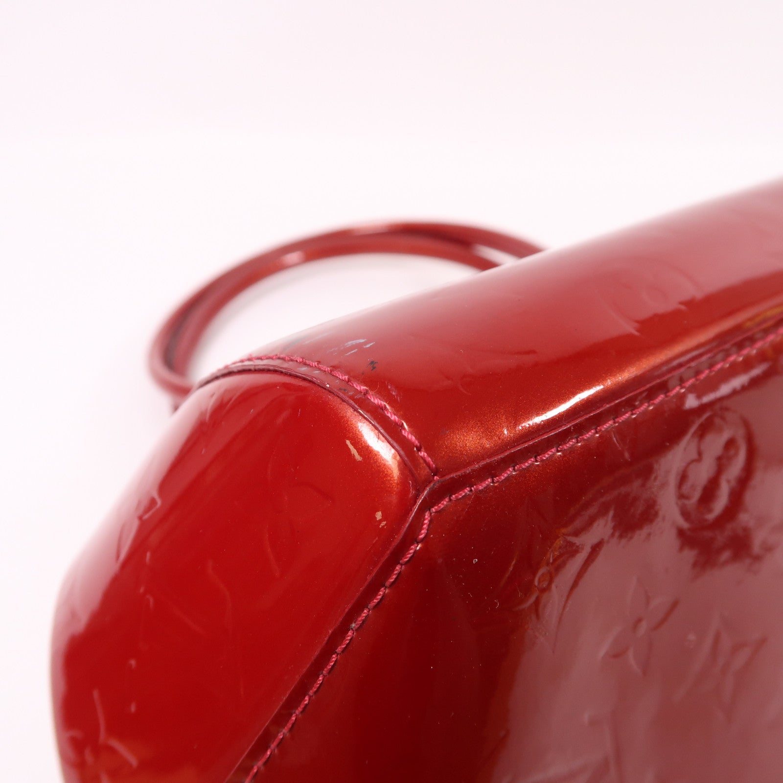LOUIS VUITTON Monogram Vernis Sherwood金扣手挽袋
