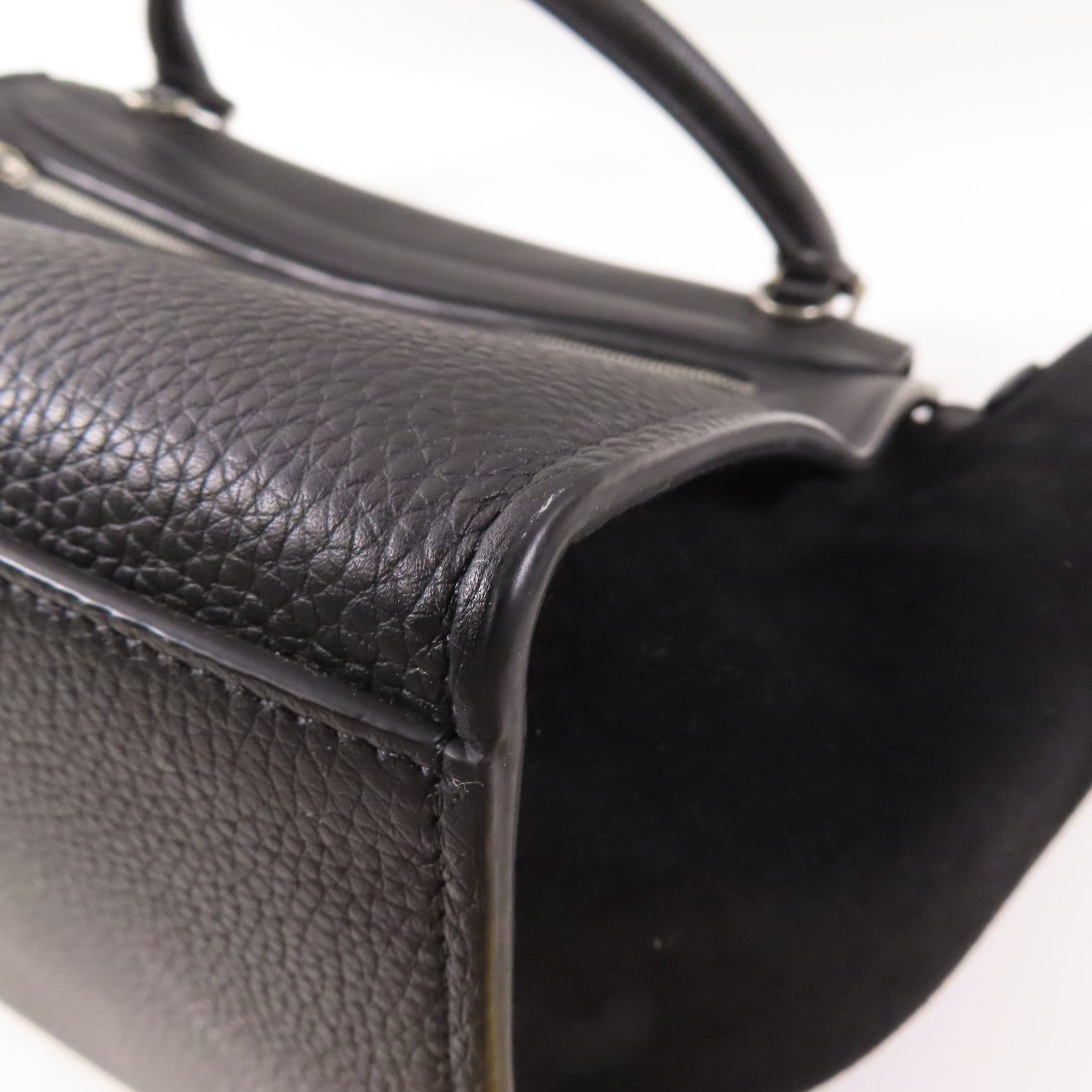 CELINE 牛皮皮革Trapeze銀扣手挽肩背兩用袋
