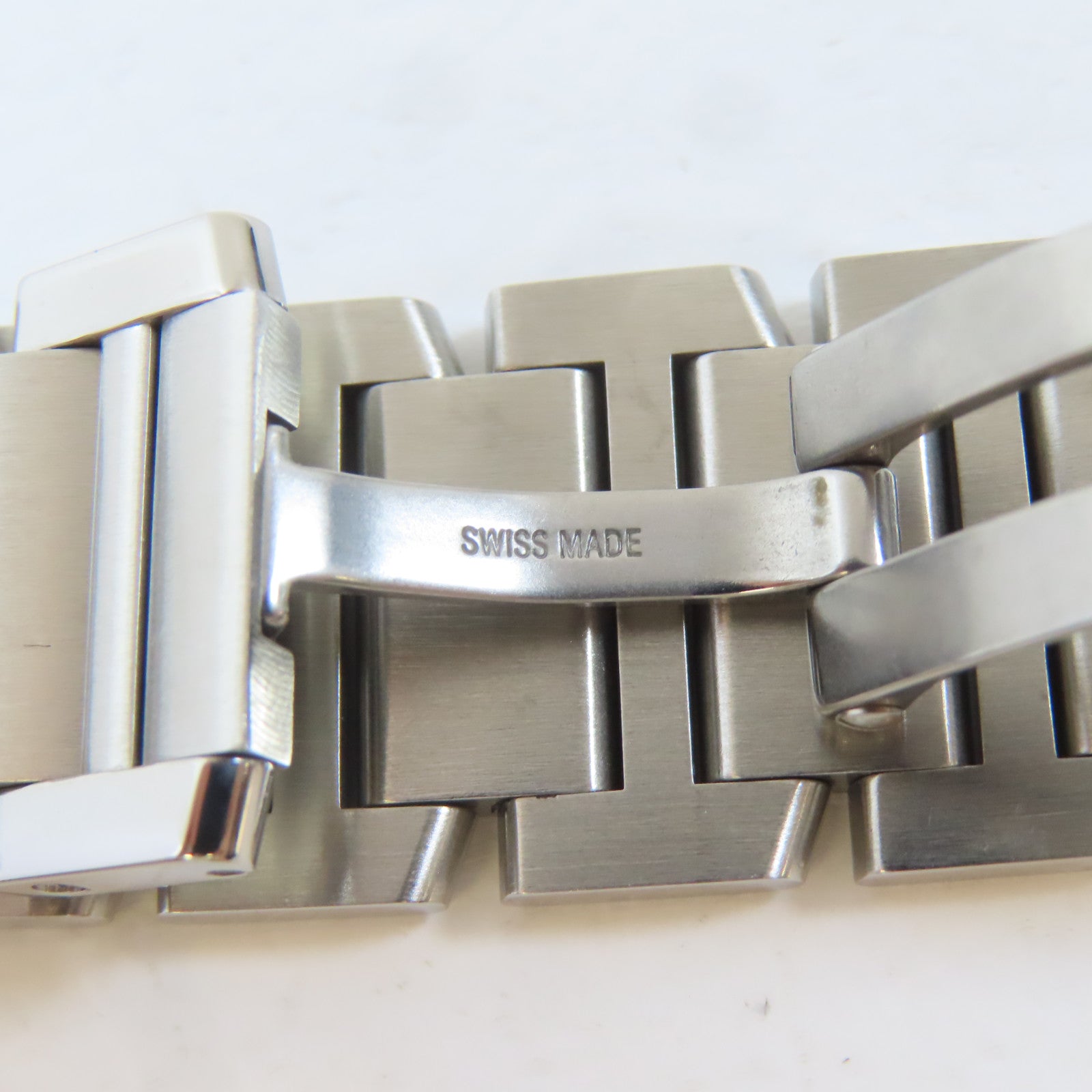 CARTIER Tank Francaise不鏽鋼手錶自動機芯白色#16.75cm
