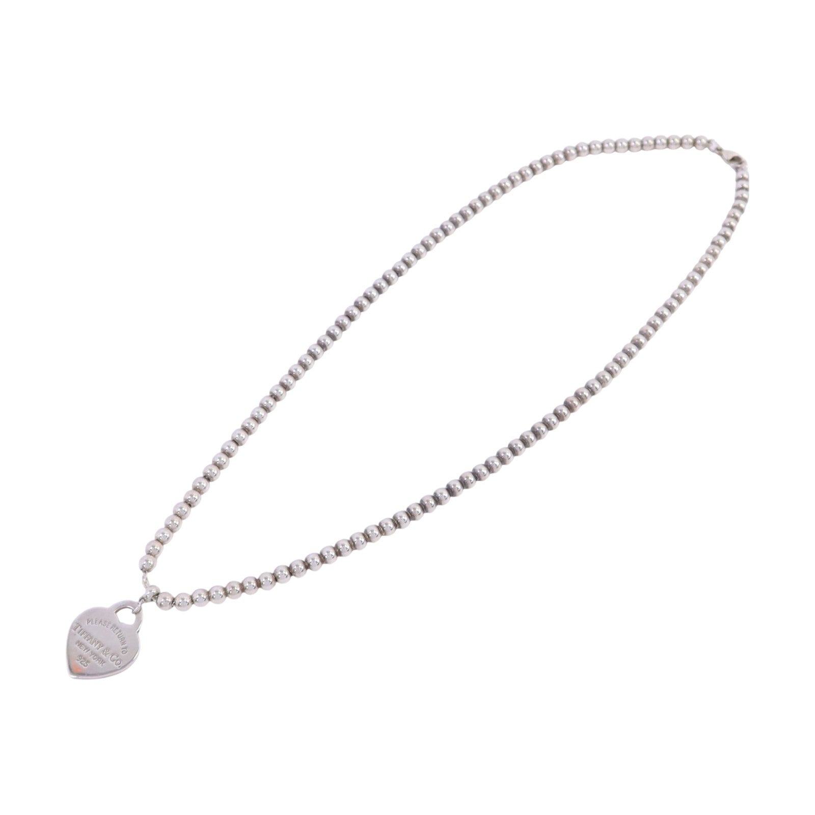 TIFFANY＆CO 925純銀Heart Necklcae銀扣項鏈