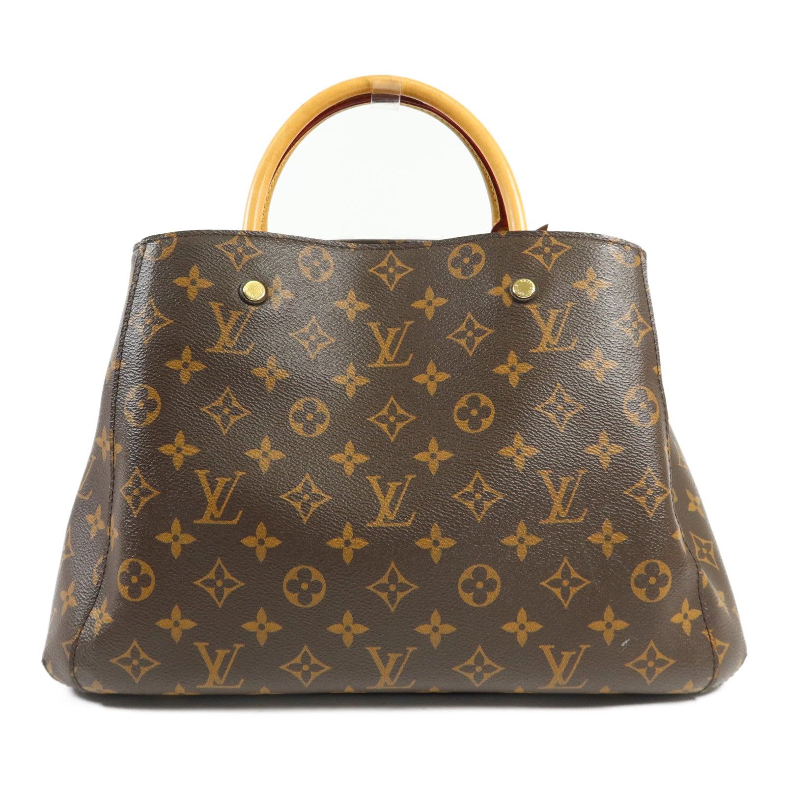 LOUIS VUITTON Monogram Montaigne MM金扣手挽肩背兩用袋