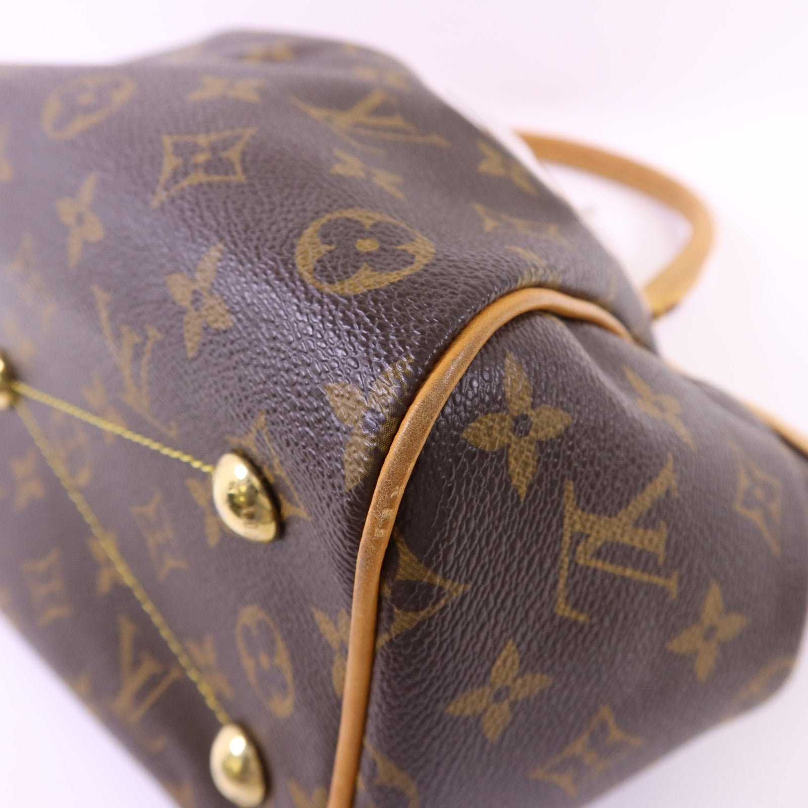 LOUIS VUITTON Monogram Tivoli PM金扣手挽袋