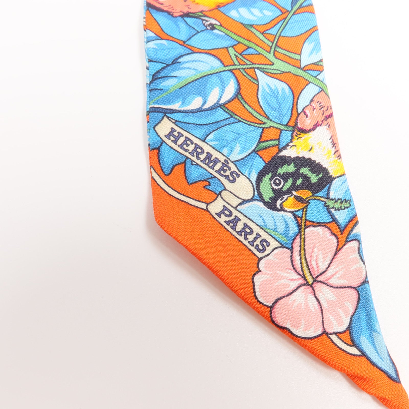 HERMES 絲質Twilly絲巾